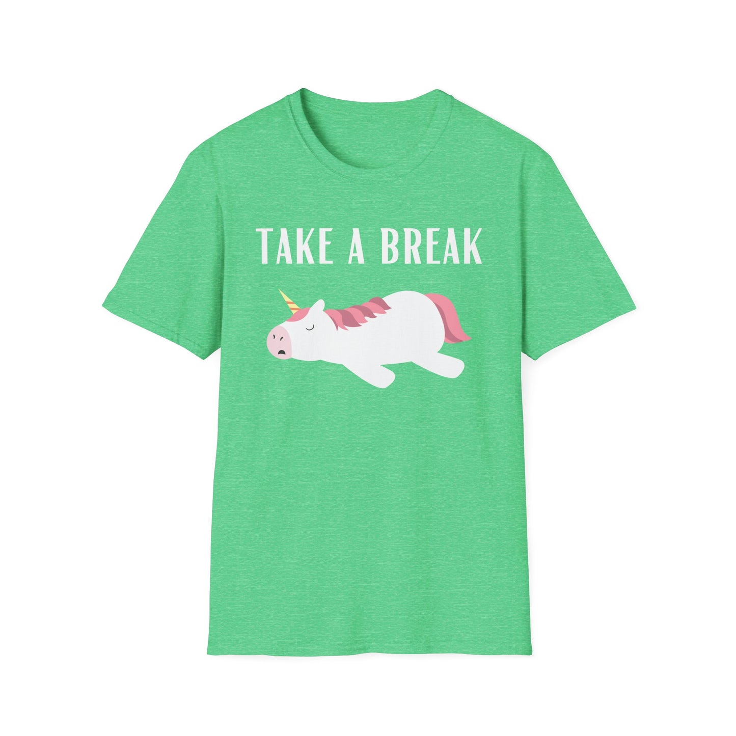 Sleeping Unicorn T-shirt for Unicorn Lover gift for Girlfriend gifts for Her - Funny Unicorn T shirt - Take a Break - lazy day t-shirt