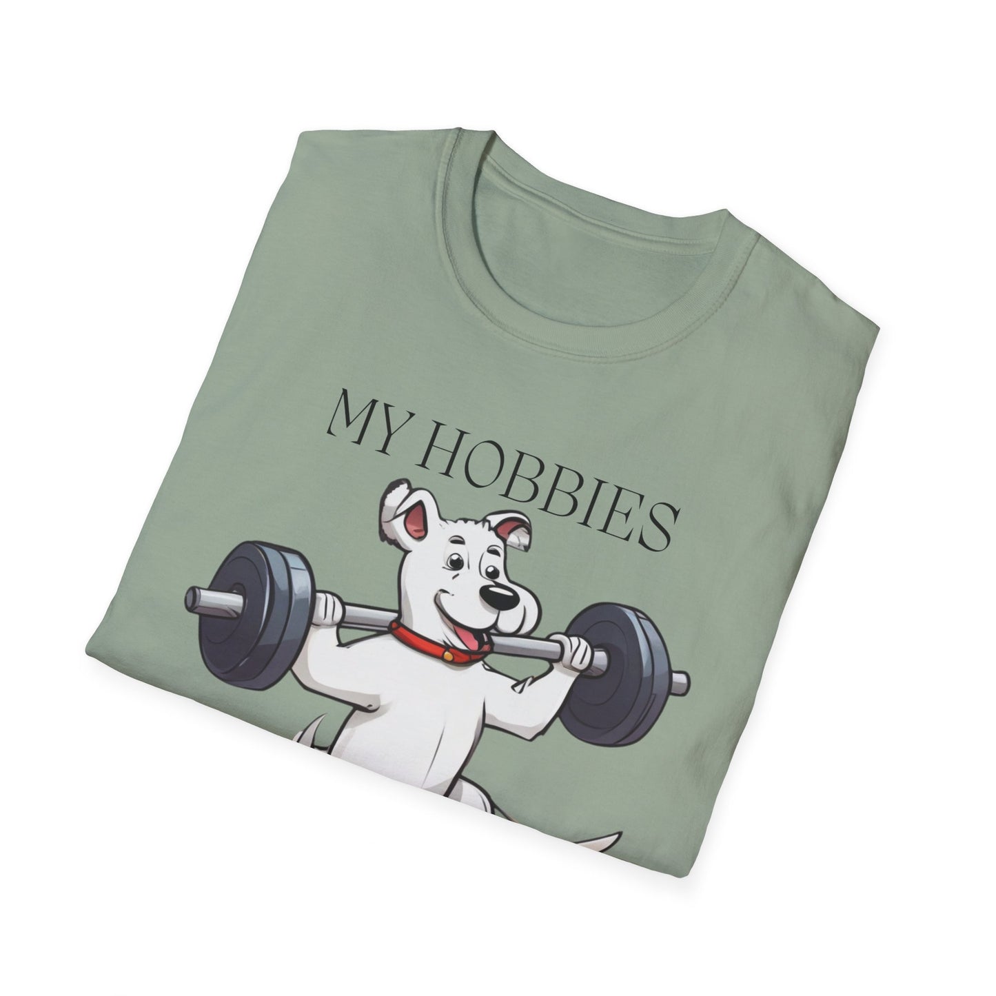 Dog Workout Shirt Funny Dogs Weightlifting T-shirt for Gym Lover gift for Dog Lover gifts for Her Cartoon Dog T Shirts Funny Powerlifting gift