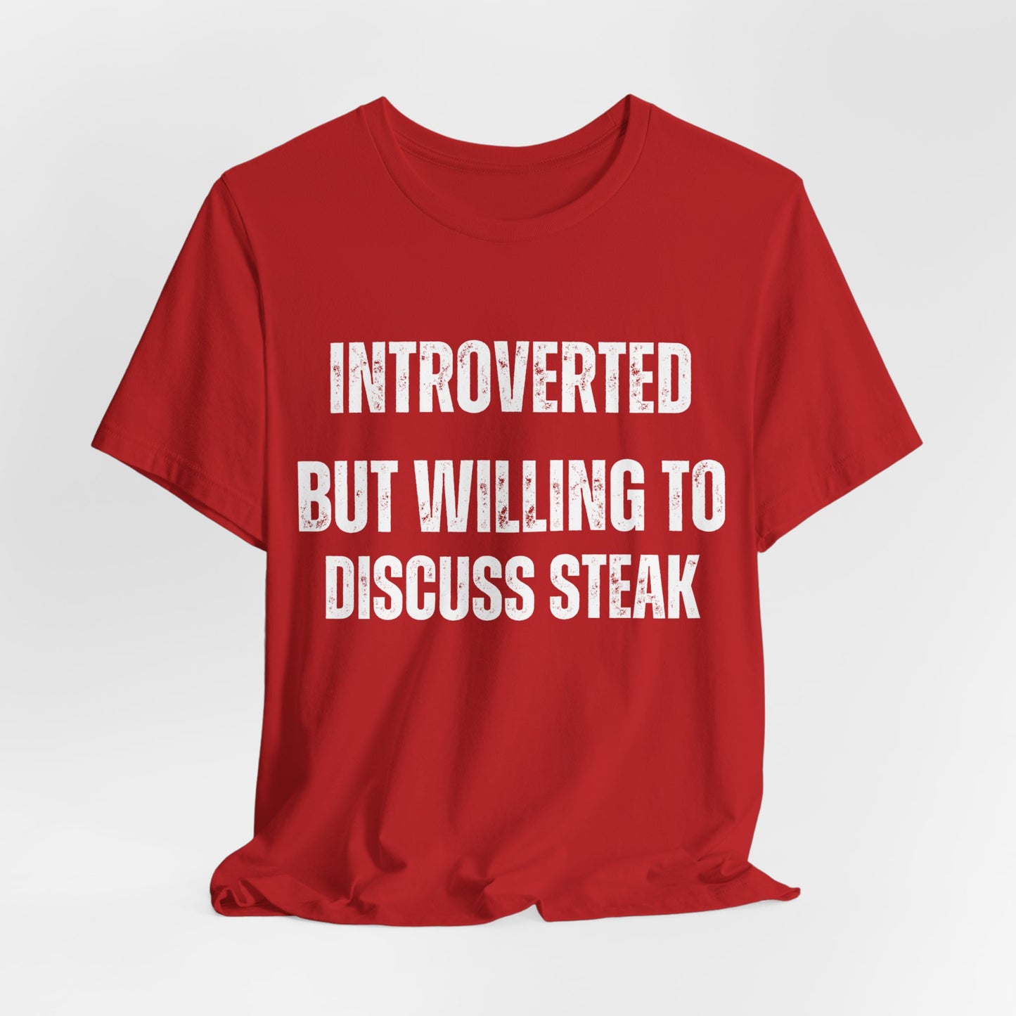 Steak Lover T-shirt for Grilling gifts for Meat Lover gift Carnivore Shirt - Introverted But Willing to Discuss STEAK Introvert gift