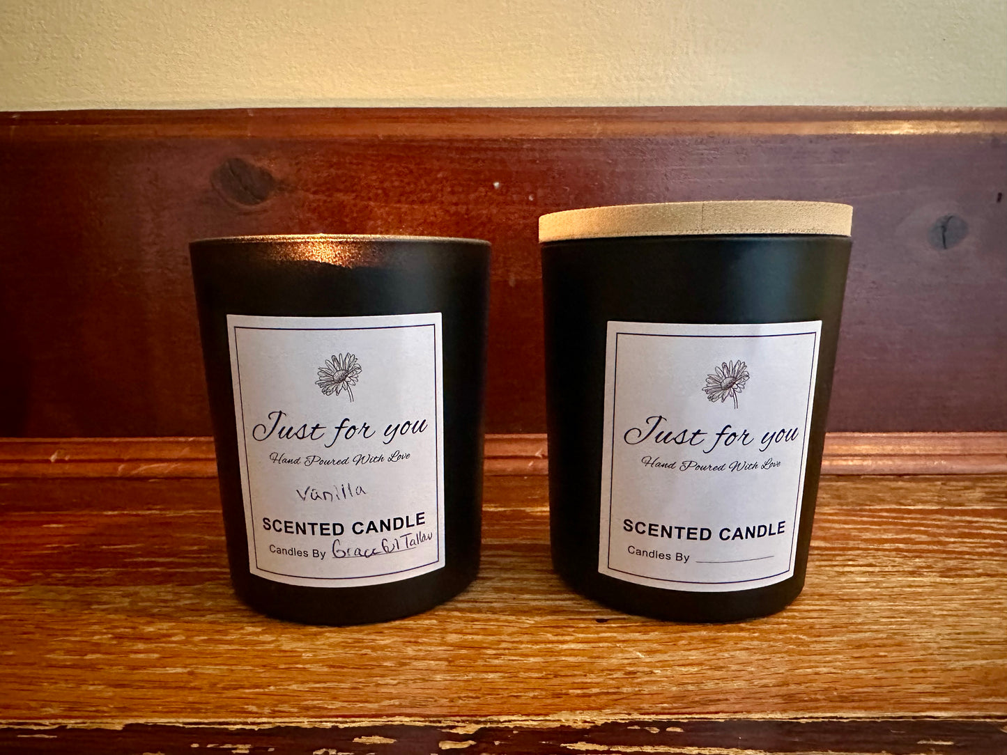 Honey Tallow Beeswax Candle All Natural Beef Tallow Candles Beeswax Candle Michigan Honey Candle Essential Oils