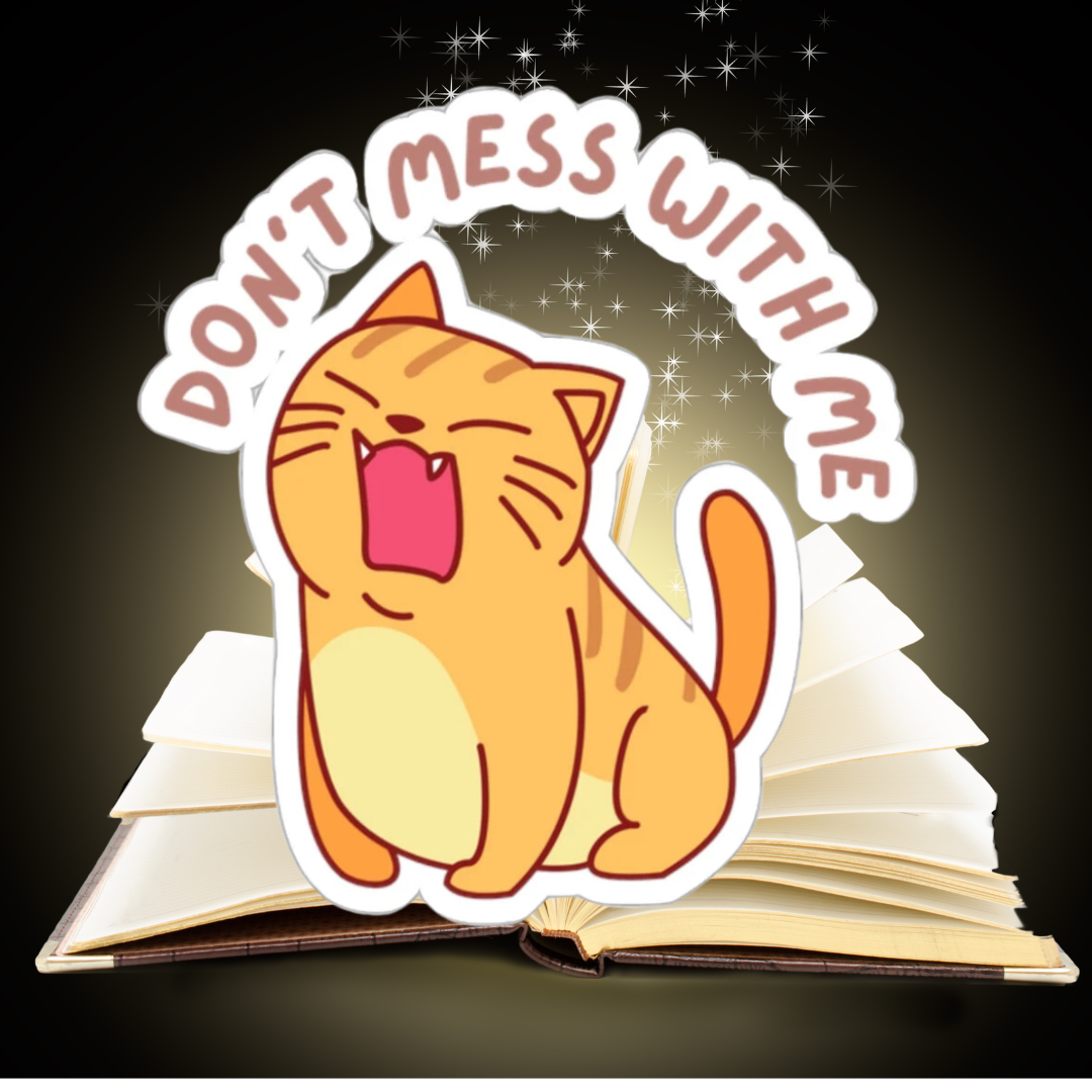 Funny Cat Sticker for Cat Lovers gift for Cat Lover gifts for friend gift Cute Cat Stickers Kitty Sticker Cat Stickers for Laptop Sticker