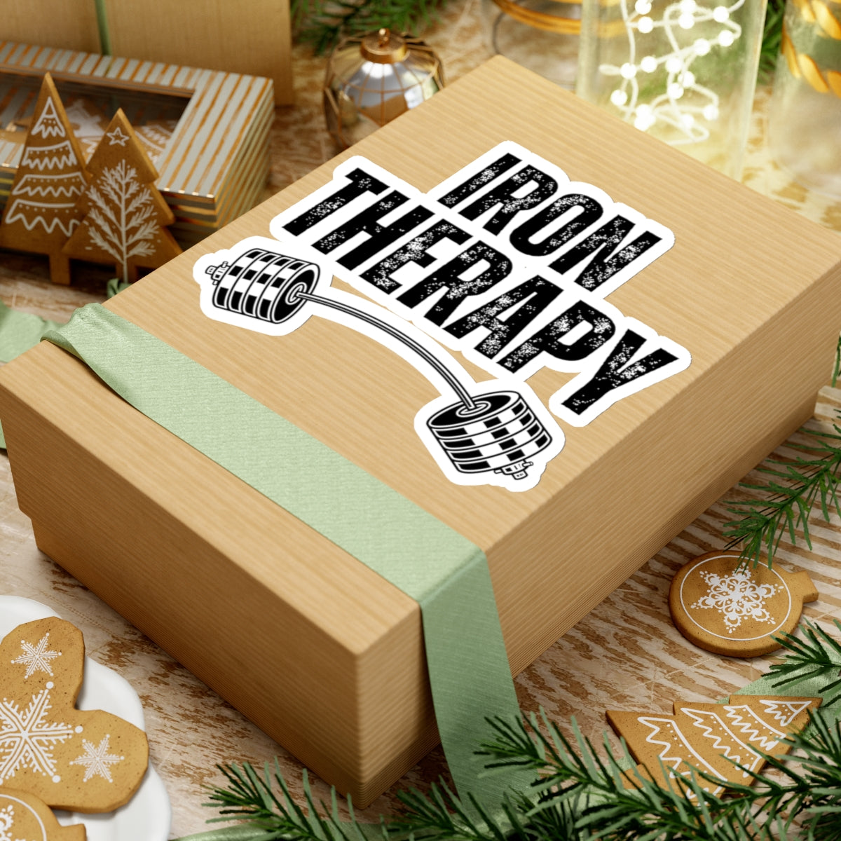 Gym Stickers Workout Sticker for Workout Lover gift for Weightlifting Lover gift for Powerlifting Sticker IRON THERAPY Sticker