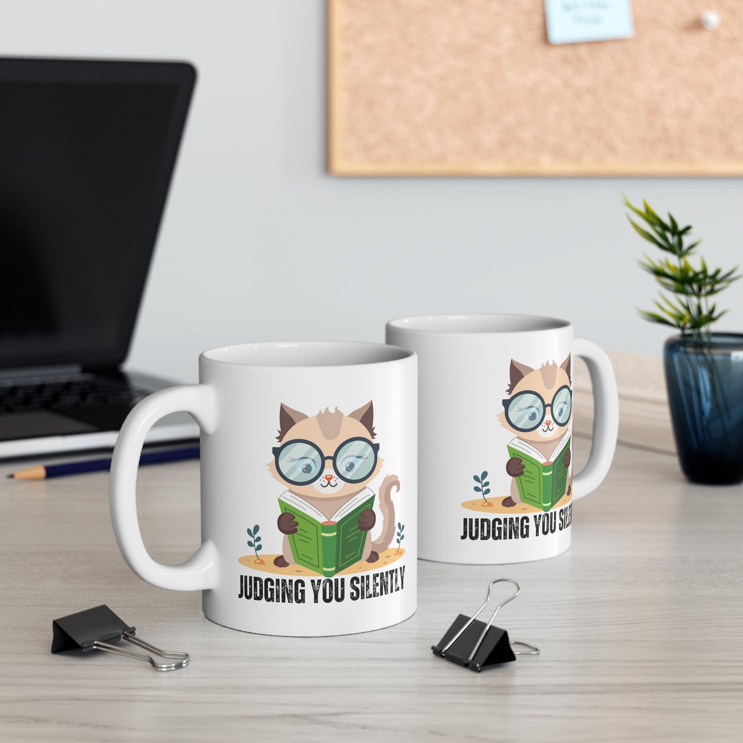 Judging You Silently Cat Mug Funny Cats Mugs for Cat Lover gift for Cat Lady Mug Funny Mug Kitten Mug Cute Kitty Cat Mug for Her gifts for Book lover