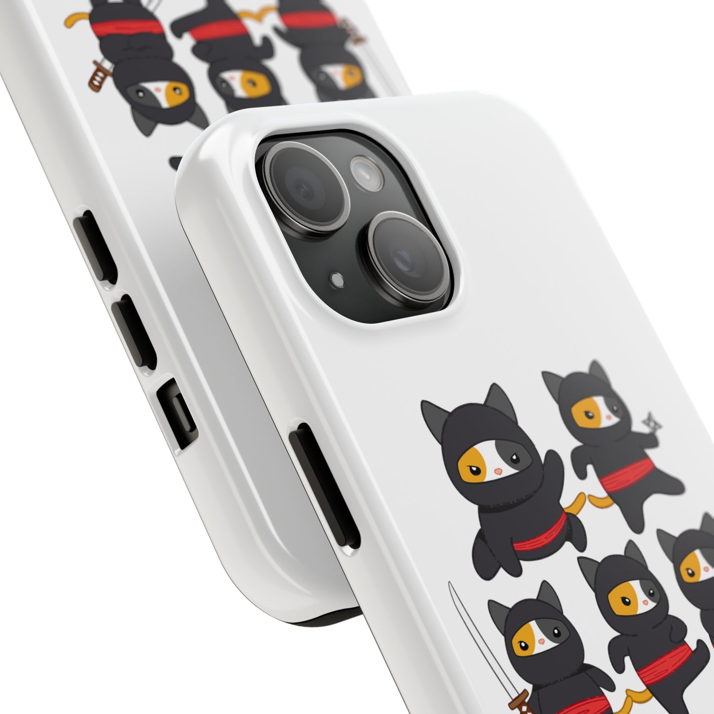 Funny Cat iPhone case for Cat Lover gift for Cat Mom gift Funny Cat Phone Case NINJA CATS Case