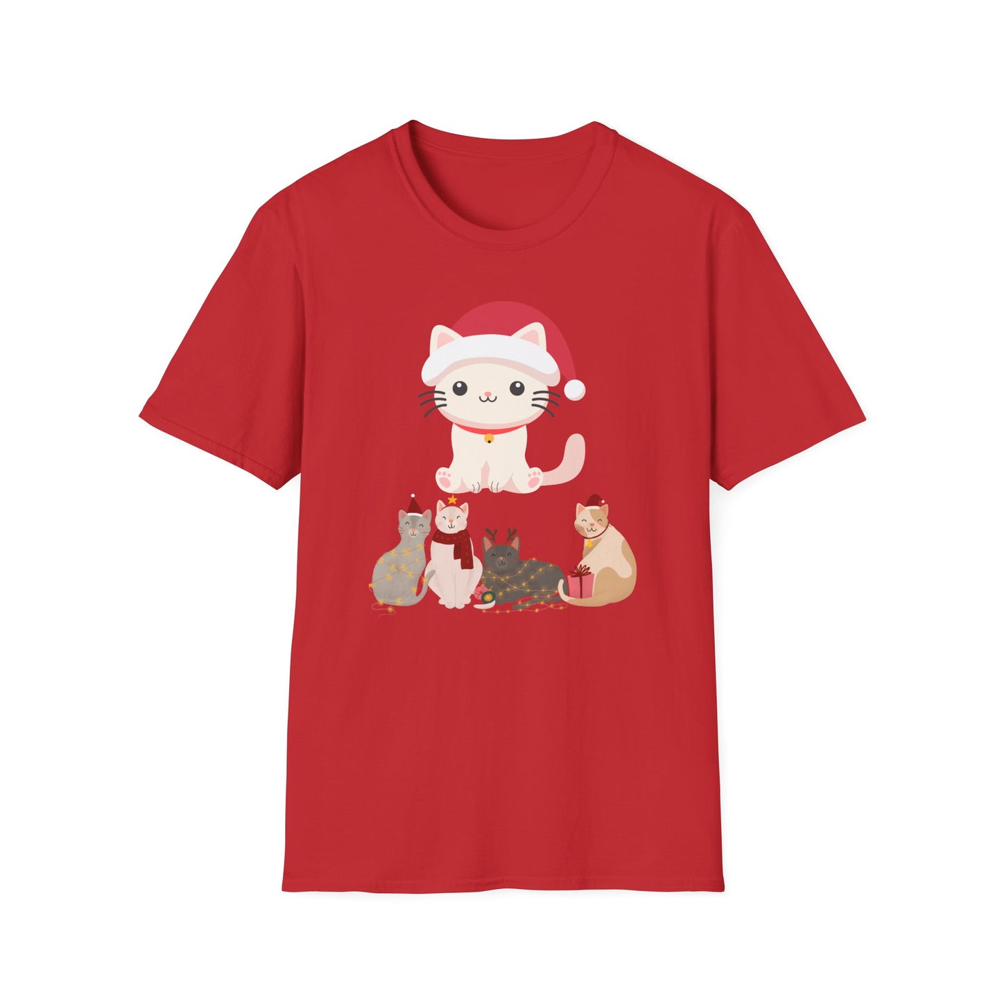 Kitten T Shirt for Christmas Tshirts for Cats Holiday T-shirt for Cat Lover present for Christmas presents for Lady Lady gift for Women