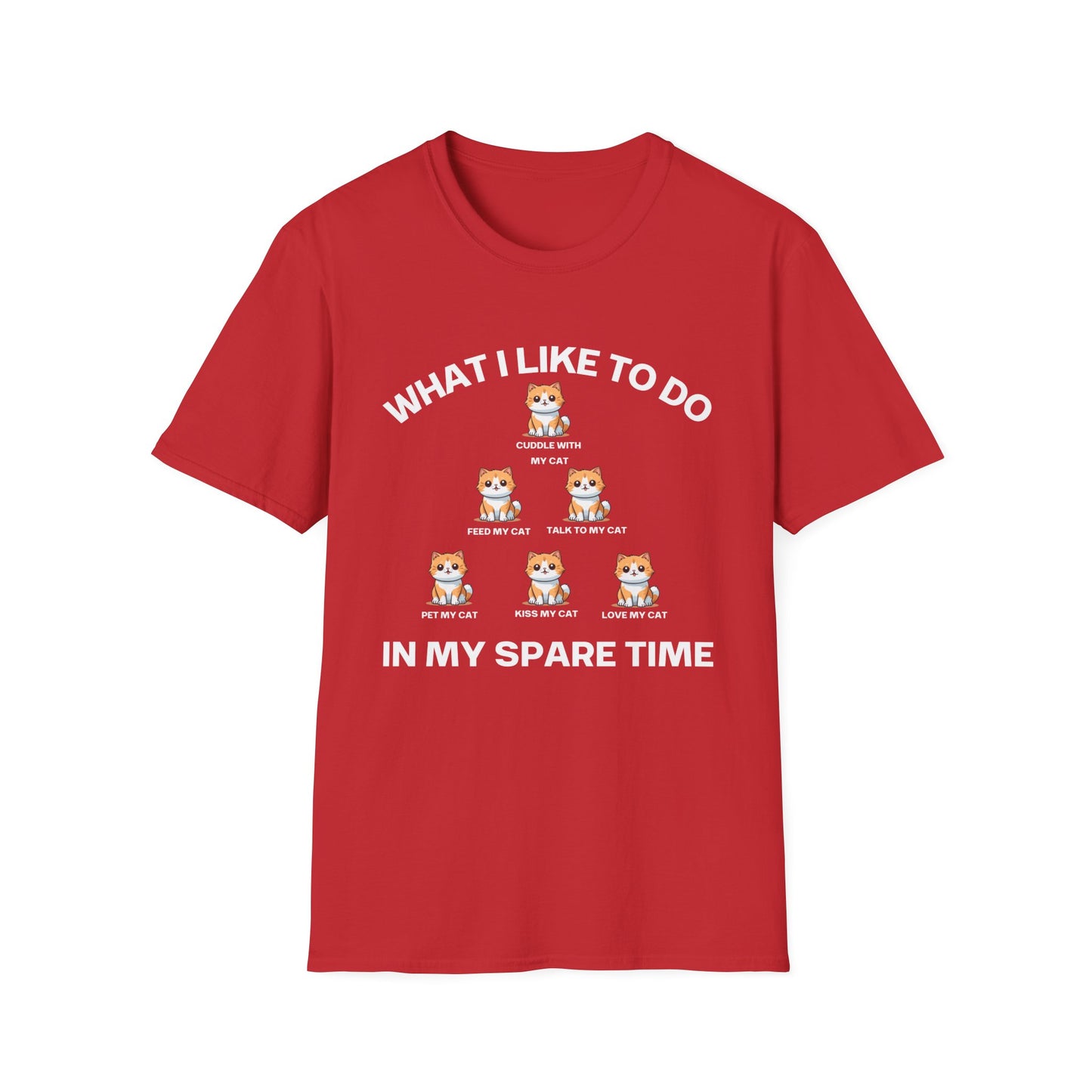 Cat Enthusiast Shirt What I Like To Do In My Spare Time Funny Cats T-shirt for Cat Lovers gifts for Kitty Lover gift Cat Lady Cat Dad Shirts