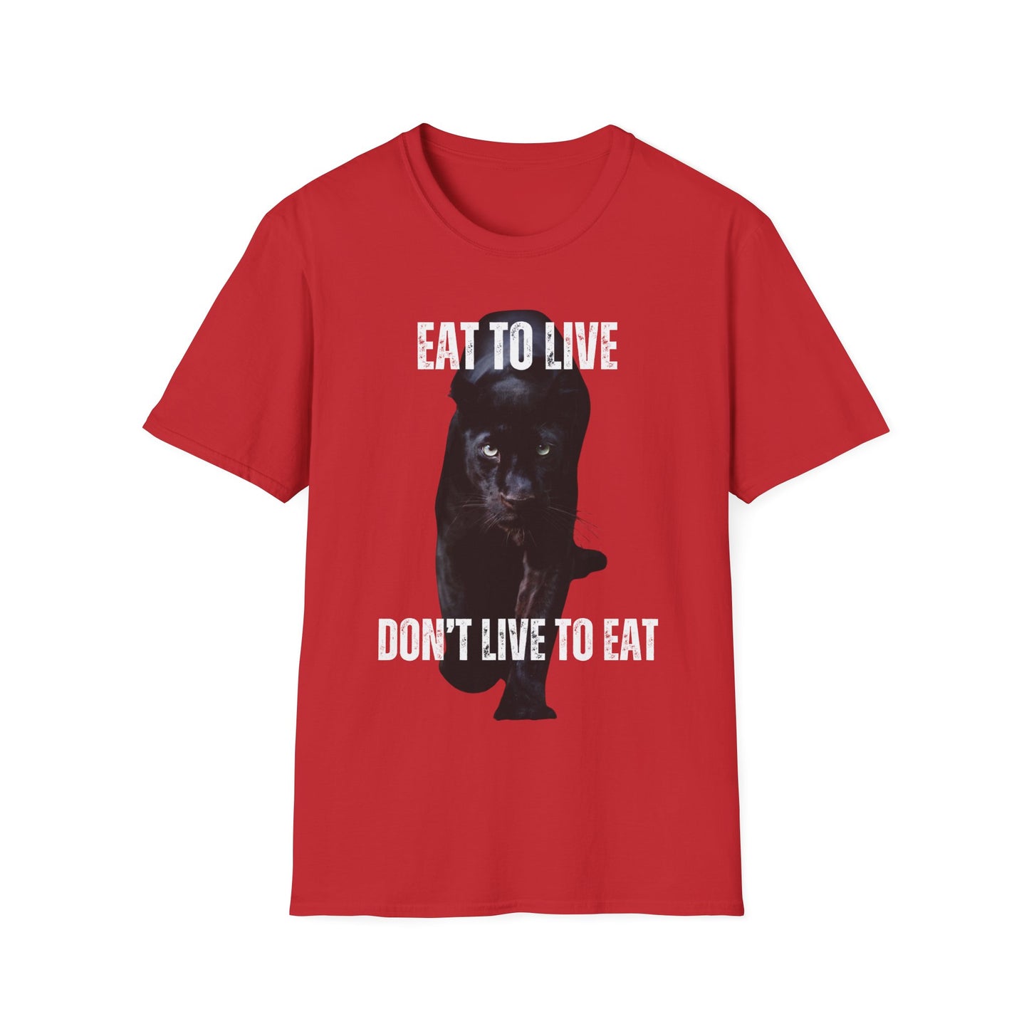 Healthy Diet Shirt Eat to Live Don't Live to Eat Cool Panther T-shirt for Carnivore gift for Friends Mothers Day gift