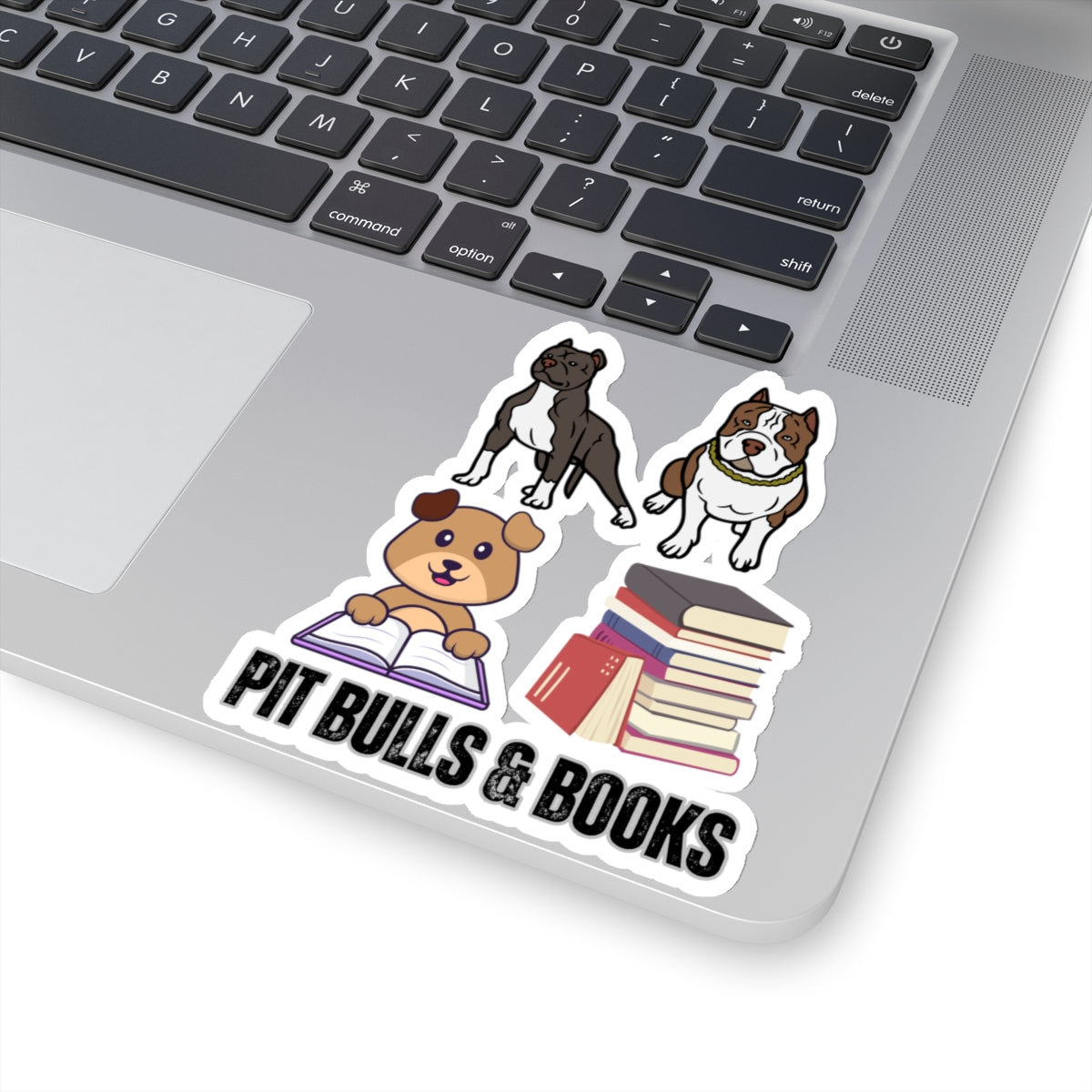 Pit Bull Sticker for Dog Lover gift for Pit Bull Mom gift for Pit Bull Lover for Book Lover sticker, Pit Bulls and Books Sticker