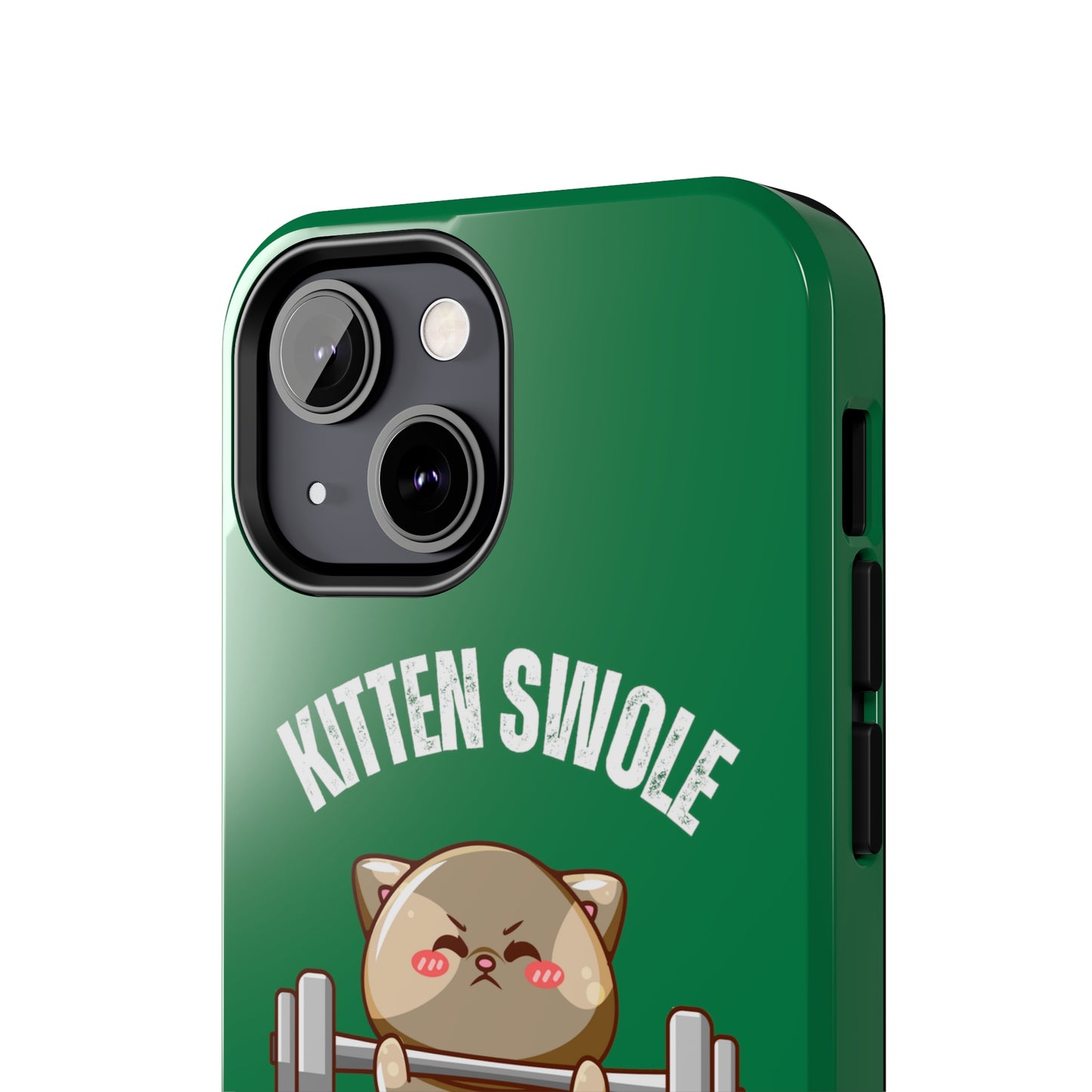 Funny Cat iPhone case for Gym Lover gift Cat Weightlifting Cat Lifting Weights Phone case for Workout Lover gift for Fitness enthusiast