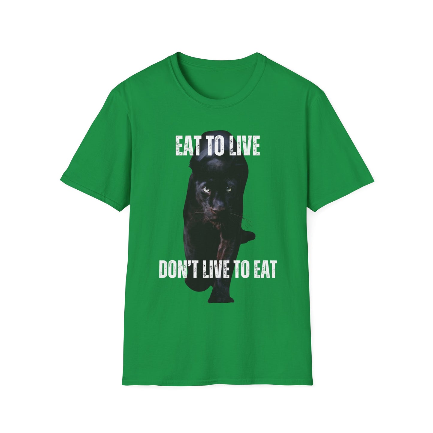 Healthy Diet Shirt Eat to Live Don't Live to Eat Cool Panther T-shirt for Carnivore gift for Friends Mothers Day gift