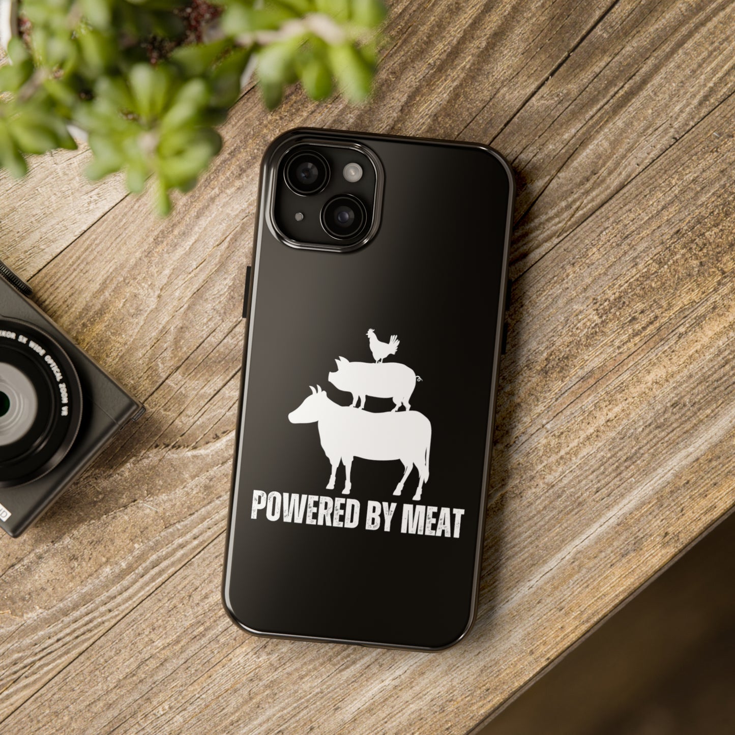 Carnivore Phone Case Powered By Meat Funny Phone case for Carnivore gift for Lion Lover gift for him or her
