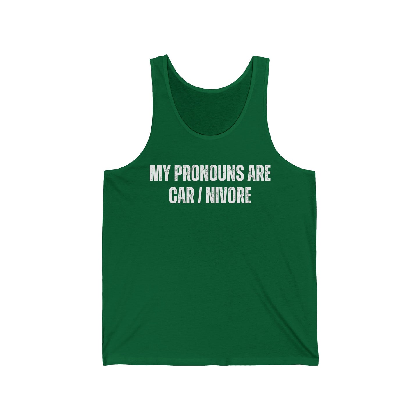 My Pronouns are CAR / NIVORE Tank Top for Carnivore Diet gift for the Proper Human Diet Tank Tops for Men gifts for Him