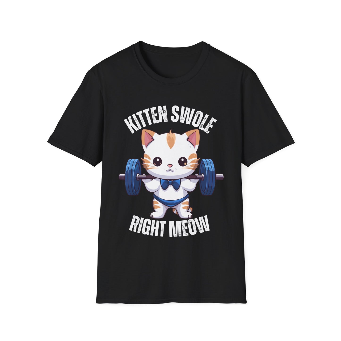 KITTEN Swole Right MEOW Funny Cat Shirt for Cat Lovers gift for Cat Lover gift for Her, Funny Workout Shirts for Gym Lover gift for Him