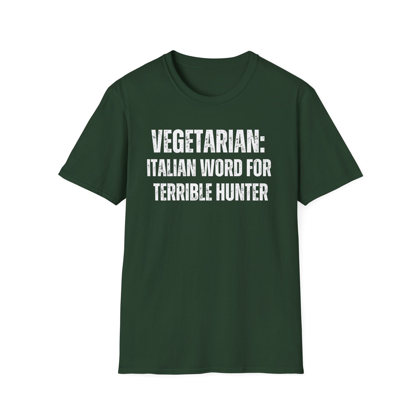 Hunting T Shirt for Funny Hunting Shirts for Hunter gift for Outdoors man gifts for hunting Season VEGETARIAN Definition for Terrible Hunter