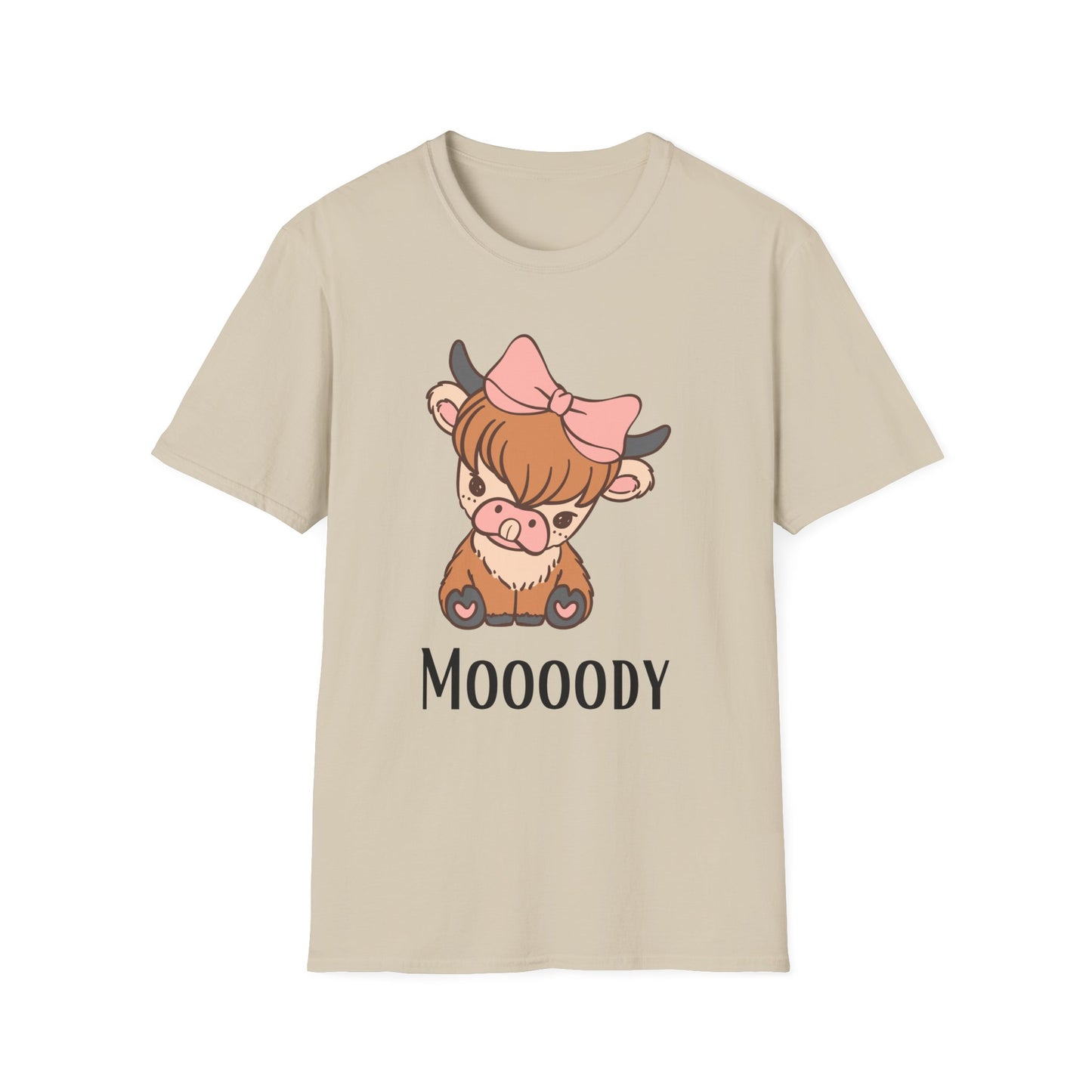 Highland Cow Shirts Cow Theme Shirt for Mom gifts for Farm girl T-shirt Cute Highland Cow T Shirt Funny Cow Head Moody T-shirts for Her gift