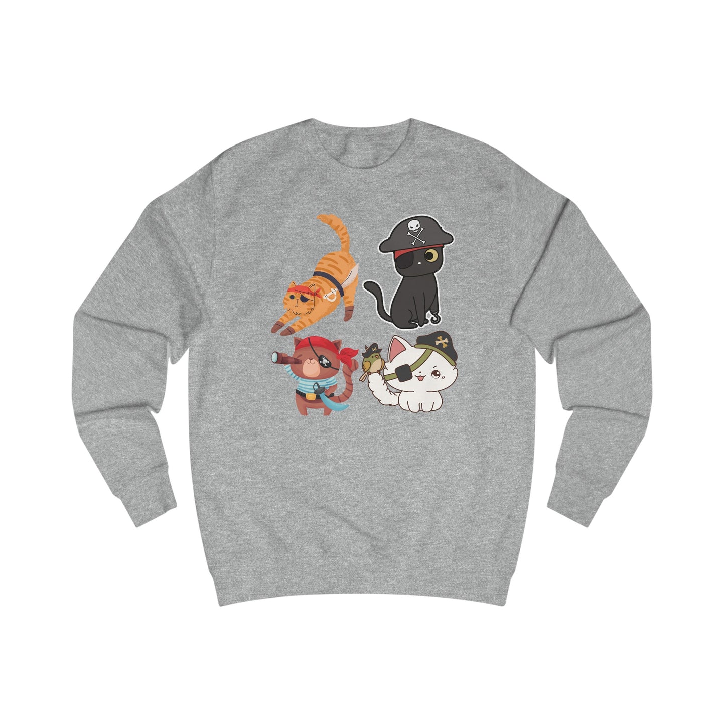 Halloween Sweatshirt for Halloween Cat Sweatshirt for Cat Lady gifts for Cat Lover gift for her Funny Kitty Sweater Pirate Cats Sweatshirts