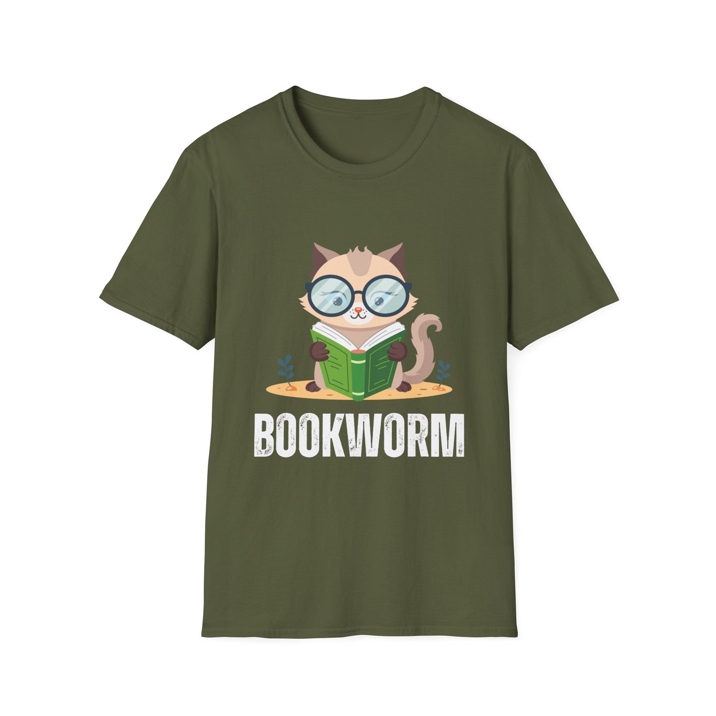 BookWorm T-Shirt for Book Lover gift for Reading Lover gift for Cat Lover gift for Bookworm gift for Cat Lover T Shirt - Cat Reading