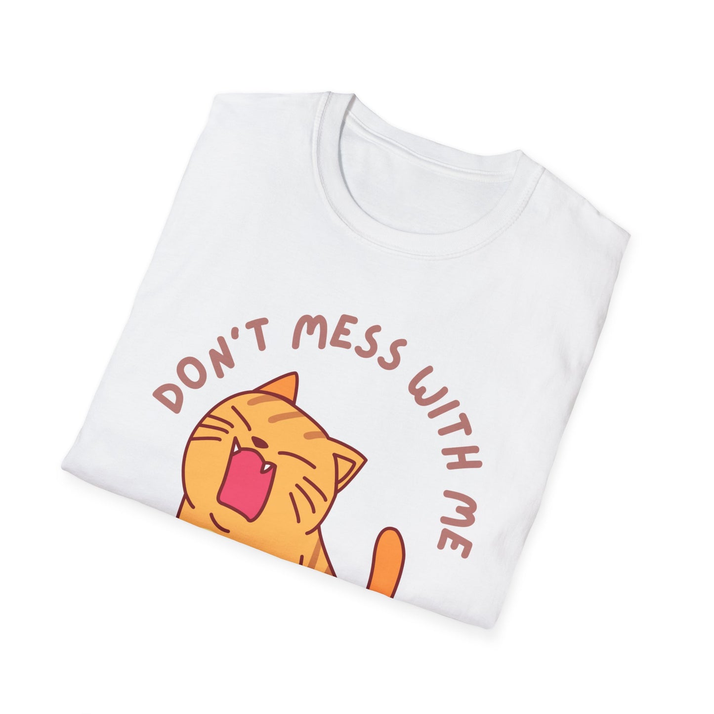 Funny Cat T-shirt Orange Cat Shirt for Cat Mom gifts Cute Kitten T Shirt for Cat Lover gift for Her Kitten T-Shirt Don't Mess With Me