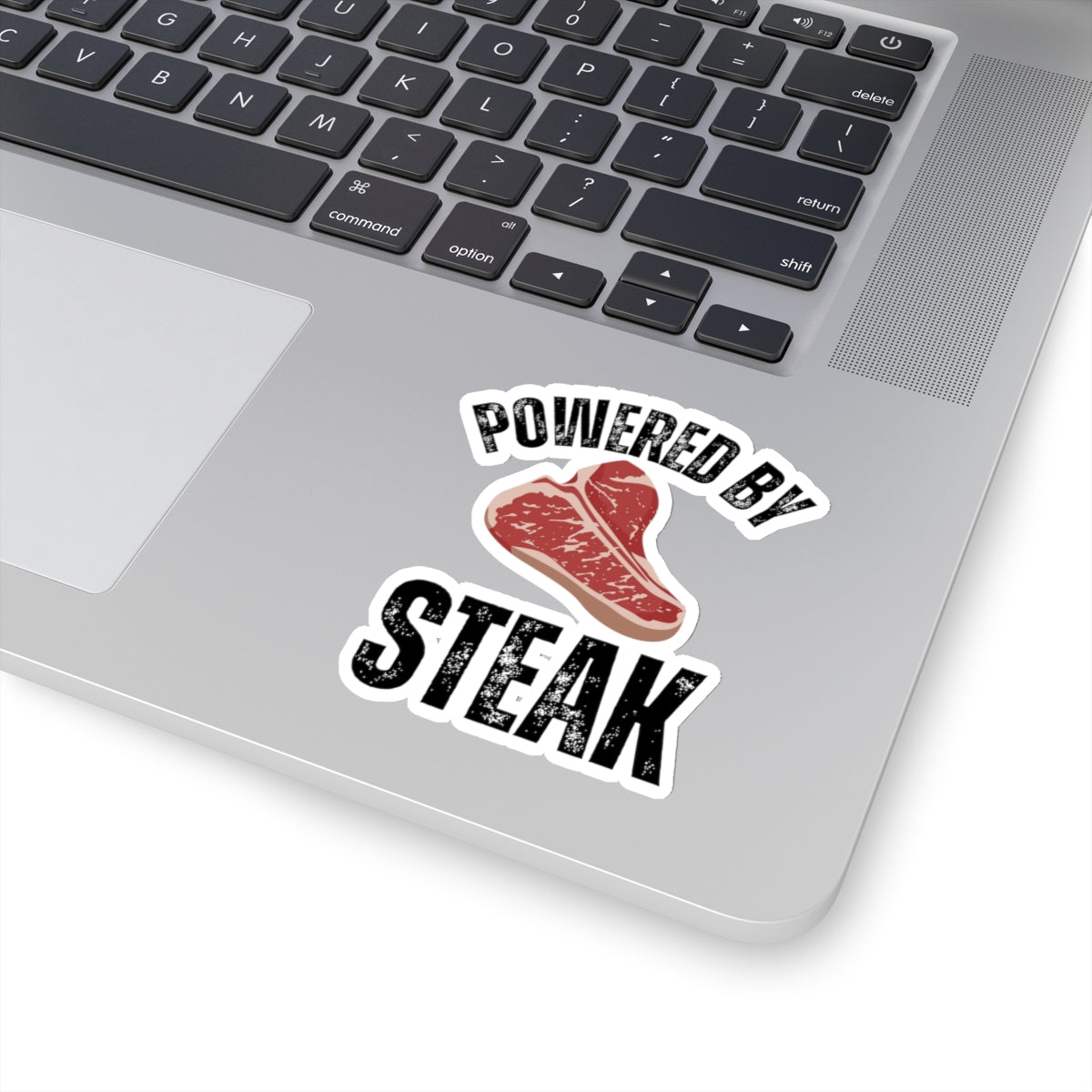 Powered by Steak Meat Lover sticker for Meat Lovers gifts Carnivore Diet sticker for Grilling gift for BBQ Barbecue Steak Lover gift
