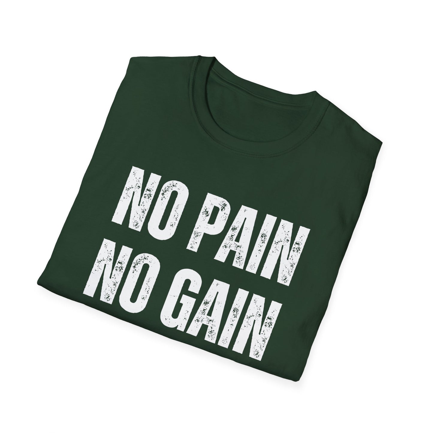 Weightlifting T Shirt Workout T-shirt Gym Lover gift for Him Powerlifting Tee No Pain No Gain Shirt
