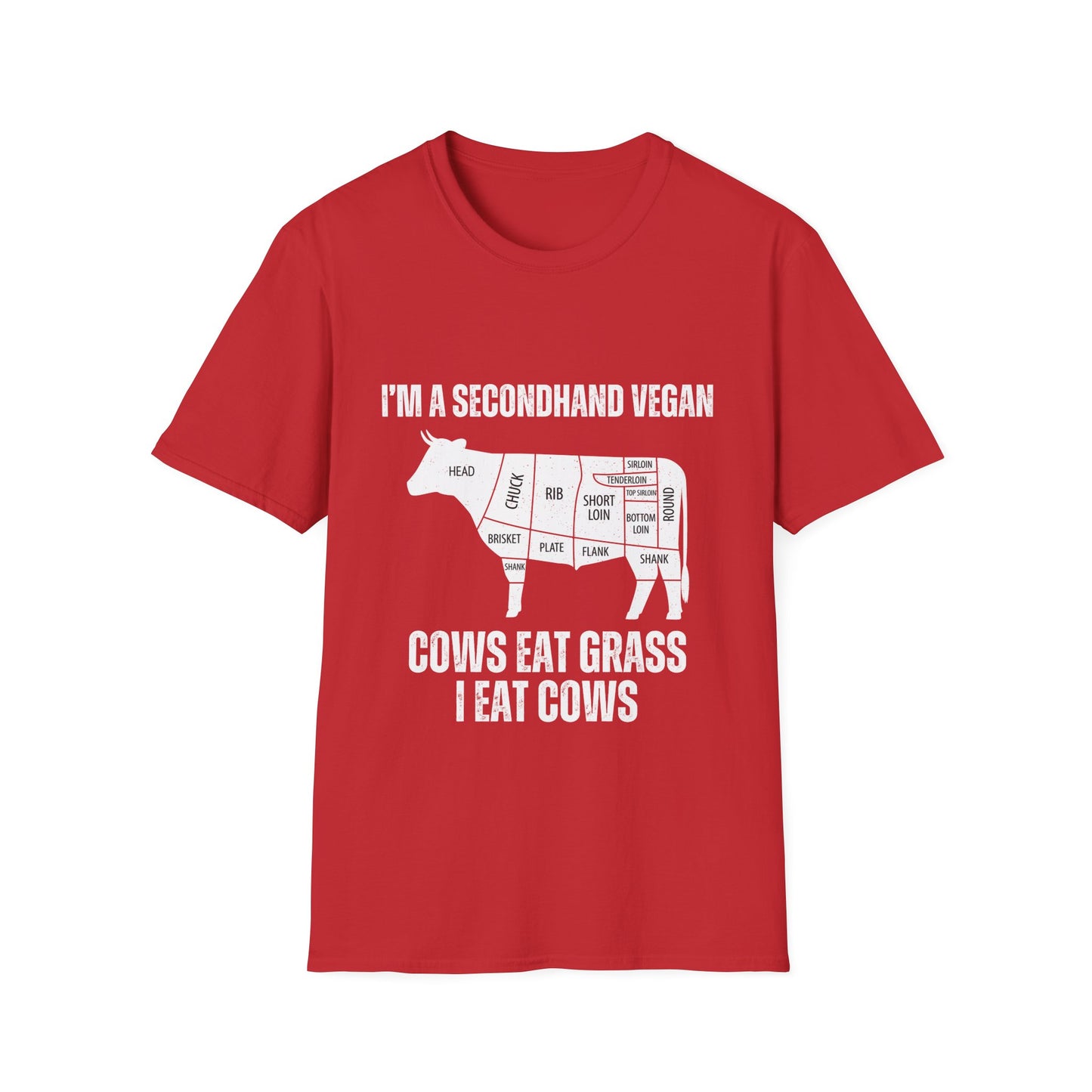 Funny Shirt for Meat Lover gift for Carnivore gift for Valentines Day gift for Him - Meat T-shirt - Funny T shirt for Her - Secondhand Vegan