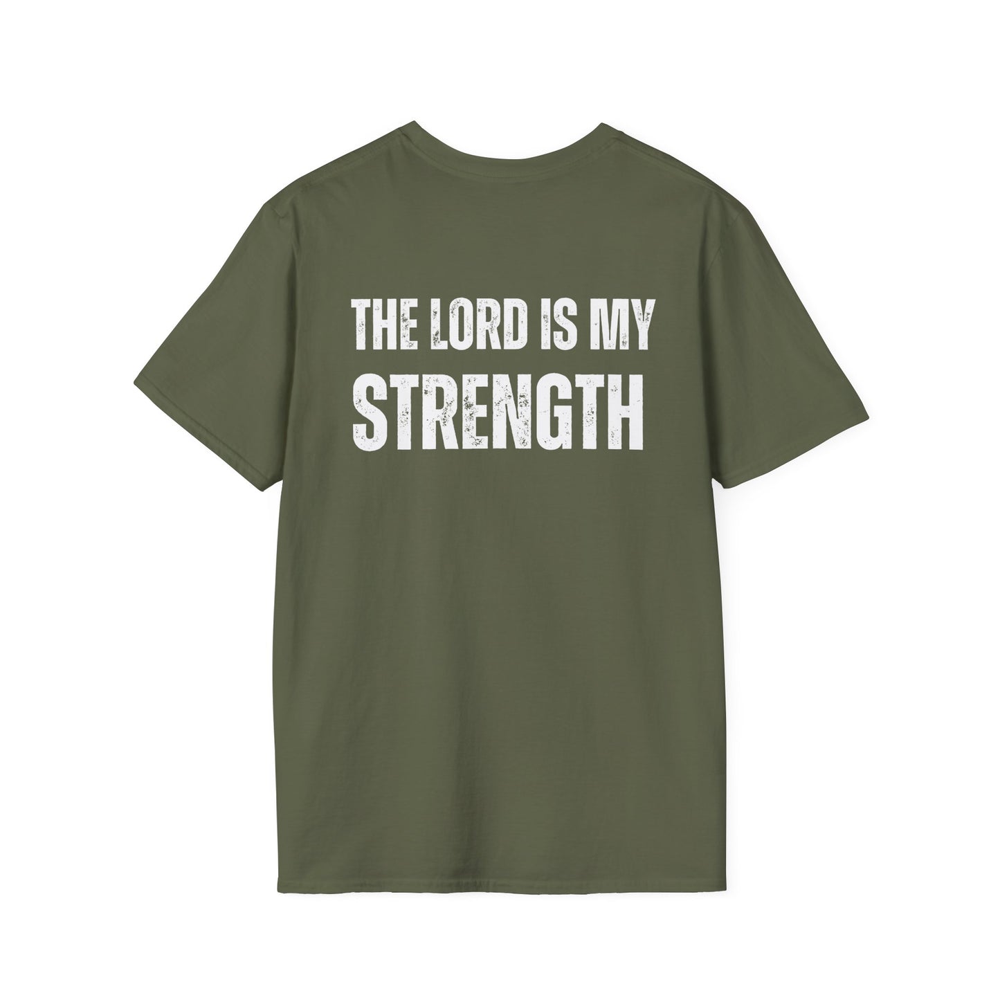 Christian Workout T-Shirt, the Lord is my Strength, Gym Tee, Bible Verse Gift, Fitness Top, Inspirational Shirt