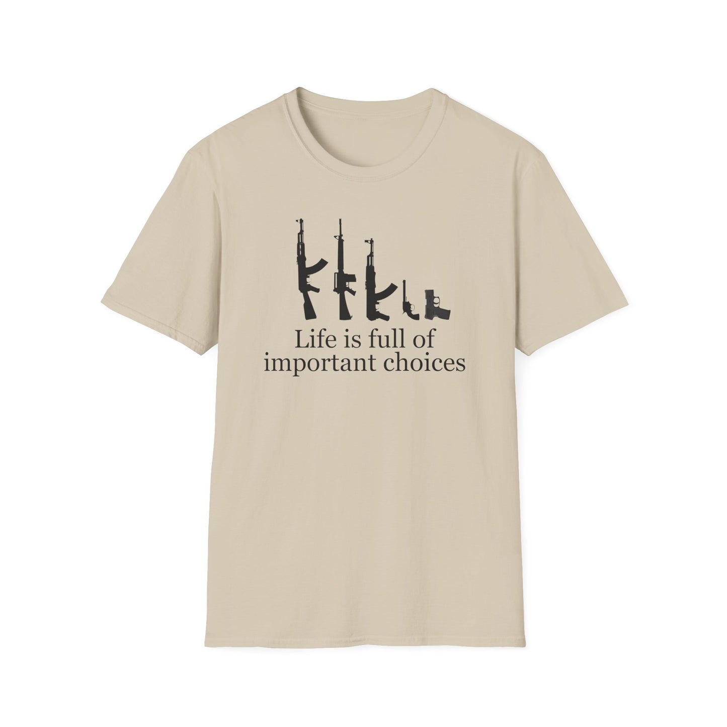 Gun T Shirt Life is Full of Important Choices T-shirt for 2024 Election T Shirt Hunting Shirt for Hunter gift for Gun Lovers Shooting Range