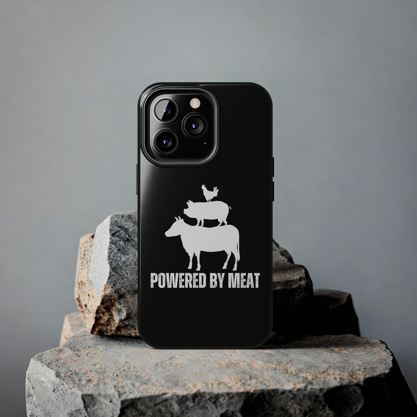 Carnivore Phone Case Powered By Meat Funny Phone case for Carnivore gift for Lion Lover gift for him or her