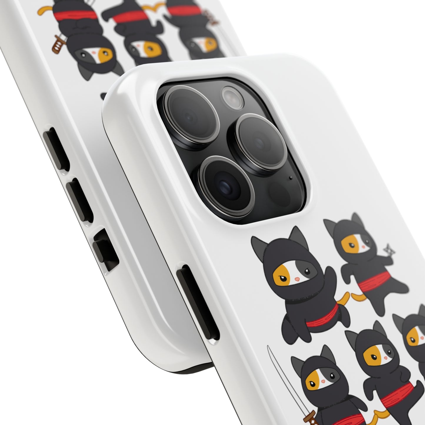 Funny Cat iPhone case for Cat Lover gift for Cat Mom gift Funny Cat Phone Case NINJA CATS Case