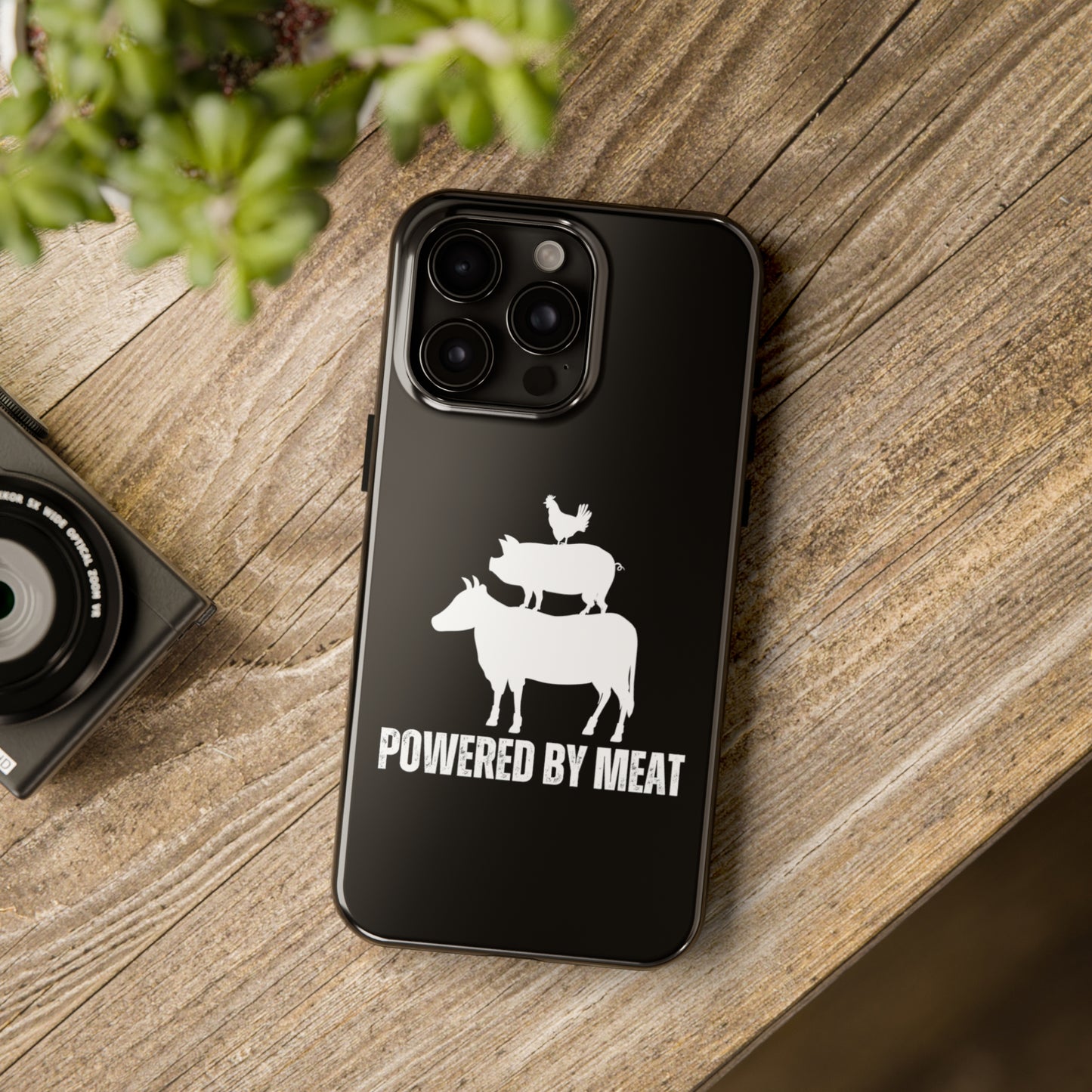 Carnivore Phone Case Powered By Meat Funny Phone case for Carnivore gift for Lion Lover gift for him or her
