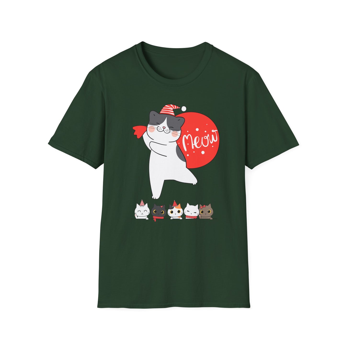Cute Kitten Shirt for Christmas cat Presents for Cat Mom gifts for Christmas present for Cat Lover T-shirt Adorable Cats T Shirts Meow