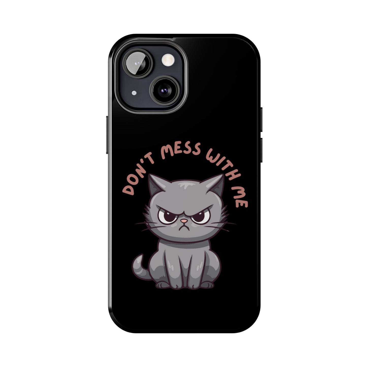Funny Cat iPhone Case for Cat Lover gift for Friend gift for Cat Mom gift for Her ANGRY CAT Don't Mess With Me Cute CATS protective case