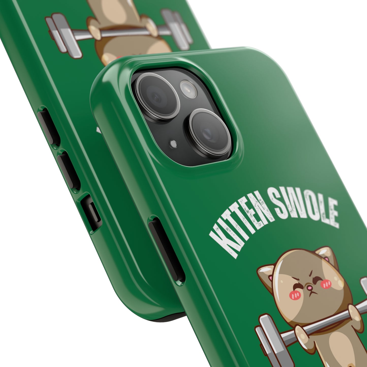 Funny Cat iPhone case for Gym Lover gift Cat Weightlifting Cat Lifting Weights Phone case for Workout Lover gift for Fitness enthusiast