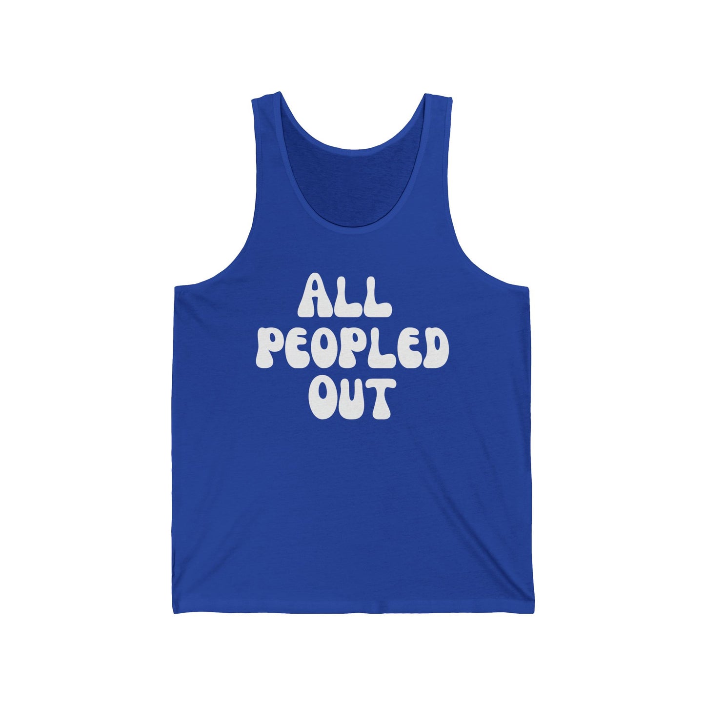 All Peopled Out Tank Top Sarcasm Shirt Introvert Tee for Funny Introvert Shirt Hipster Shirt Awkward Tshirt for Antisocial Tank Tops for him gift