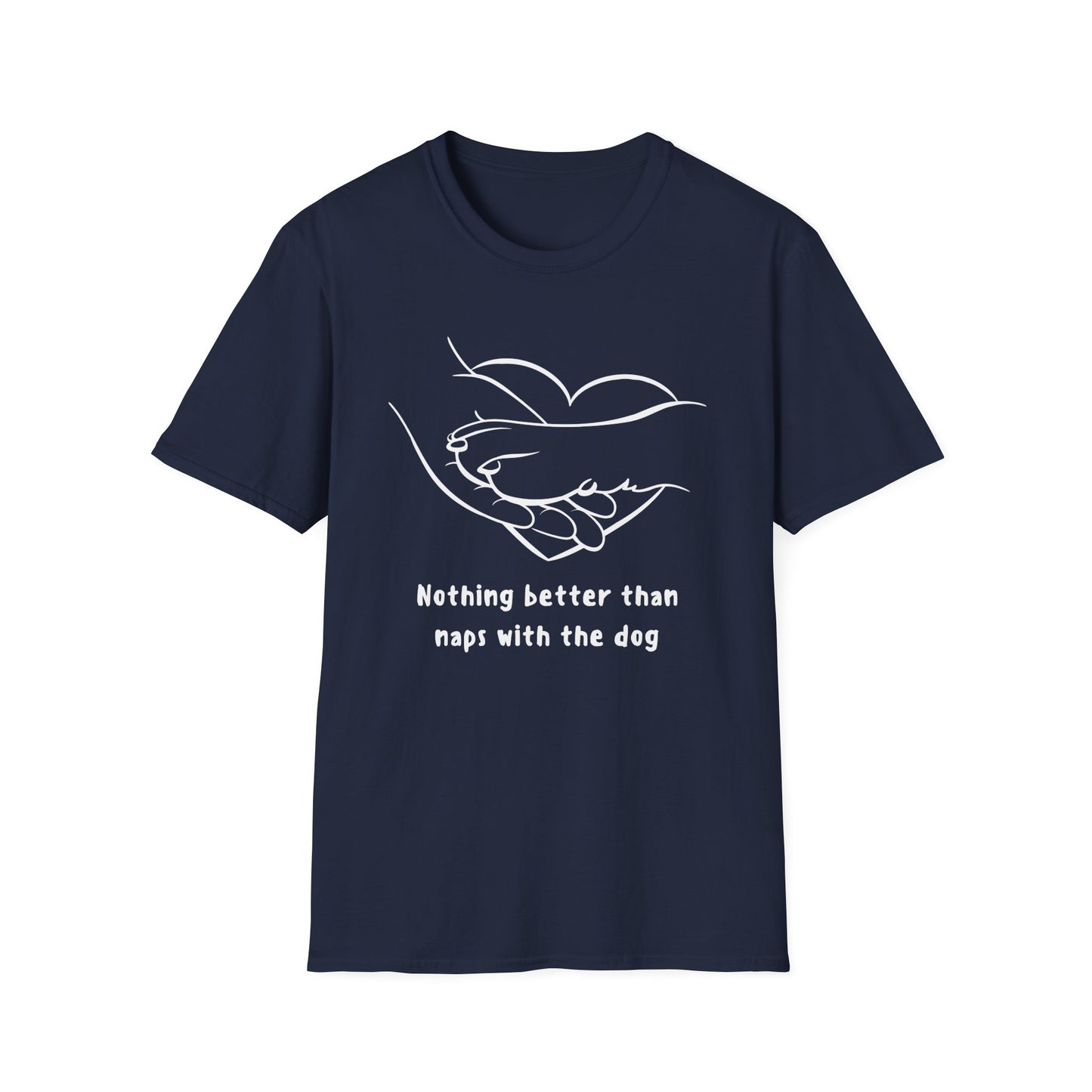 Dog Lover Shirt - Cute Dog T-shirt for Lover Gift Dog Paw T Shirt Nothing is Better than Naps with my Dog Shirt