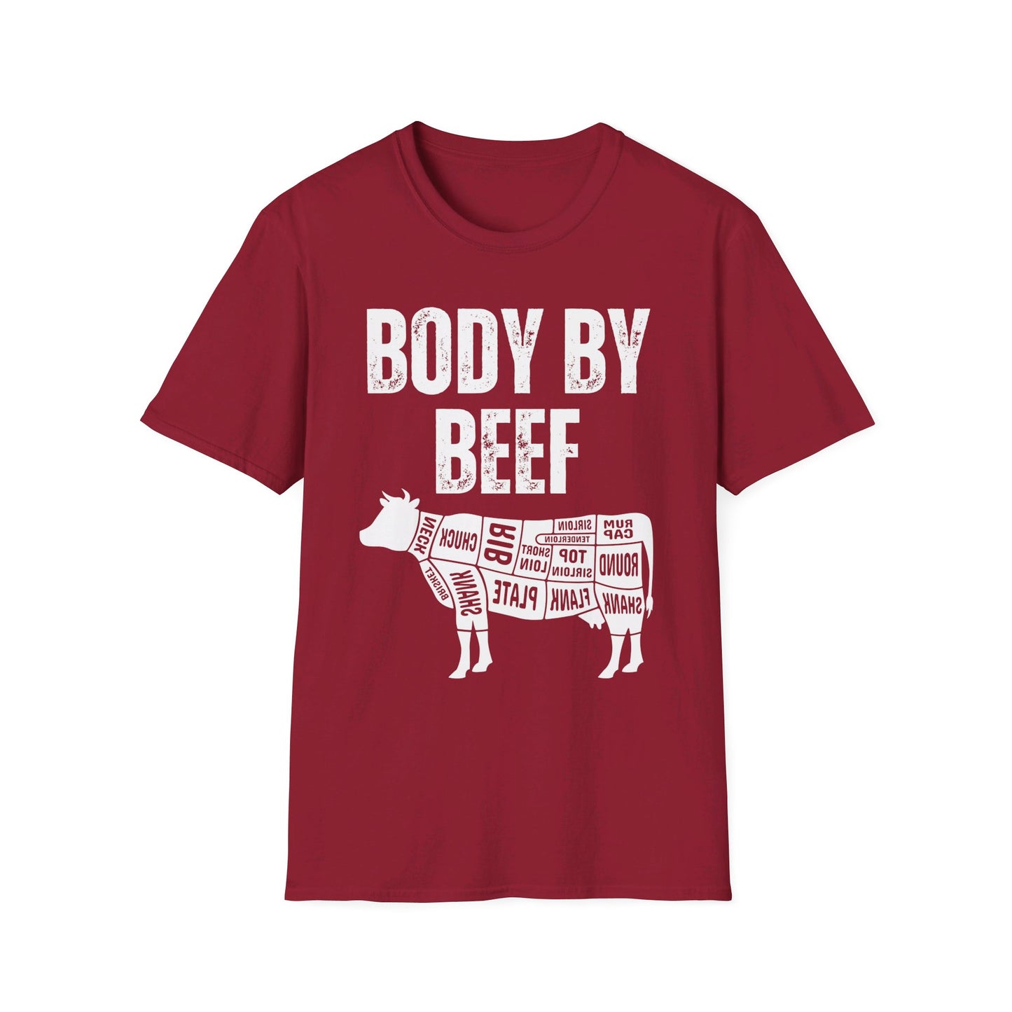 Carnivore Shirt BODY BY BEEF T Shirts Funny Meat Shirt for Carnivore Diet gift for Beef Lover T-shirt BBQ gift for Grilling T-shirts