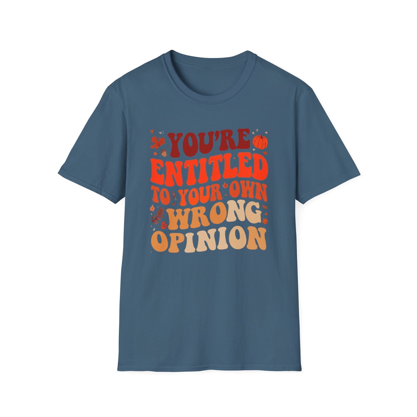 You're Entitled to Your Own Wrong Opinion Tee Shirt For Funny Autumn Tshirt for Fall Season gifts for Christmas gifts for Women