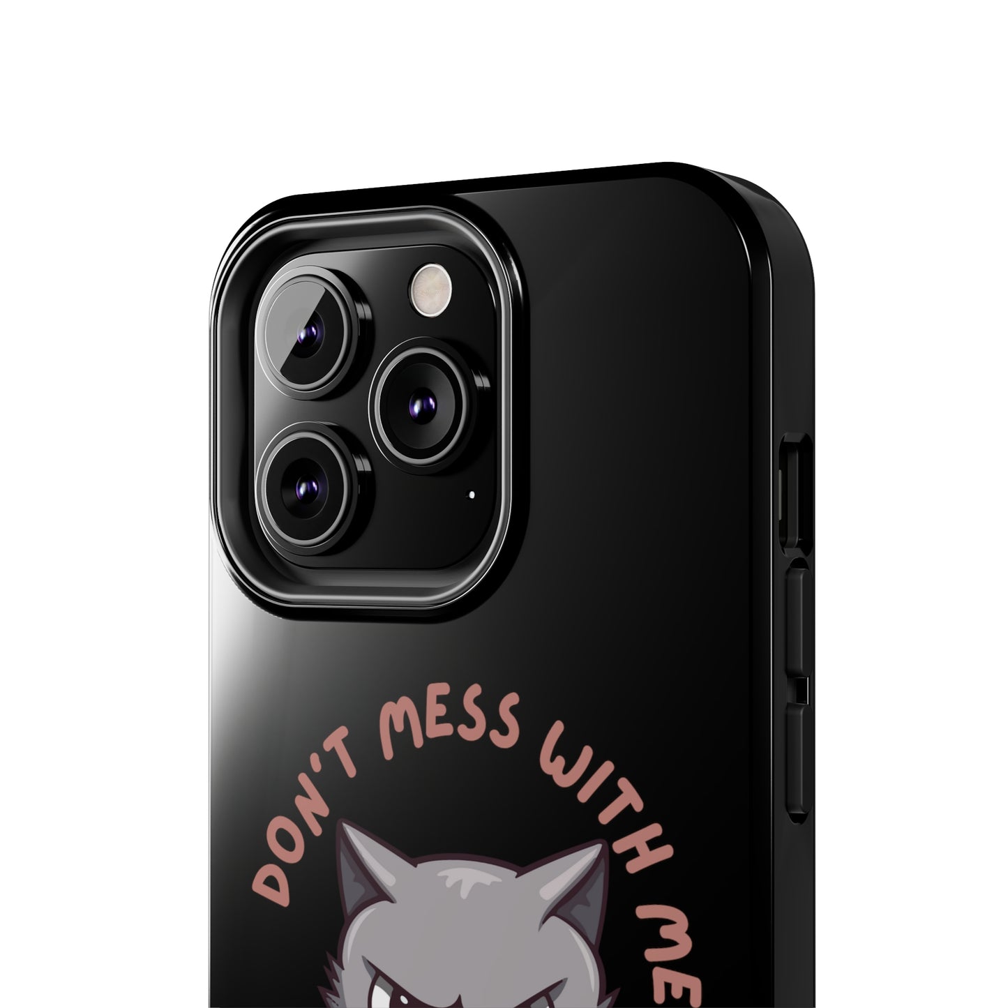 Funny Cat iPhone Case for Cat Lover gift for Friend gift for Cat Mom gift for Her ANGRY CAT Don't Mess With Me Cute CATS protective case