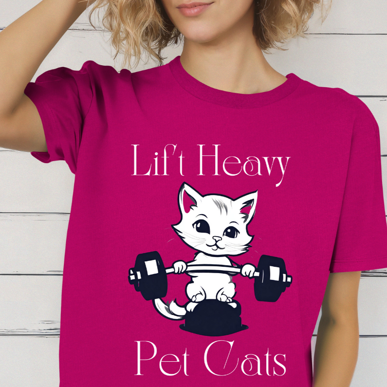 Lift Heavy Pet Cats shirt for Workout Lover gift Gym Lover gifts for C Graceful Tallow