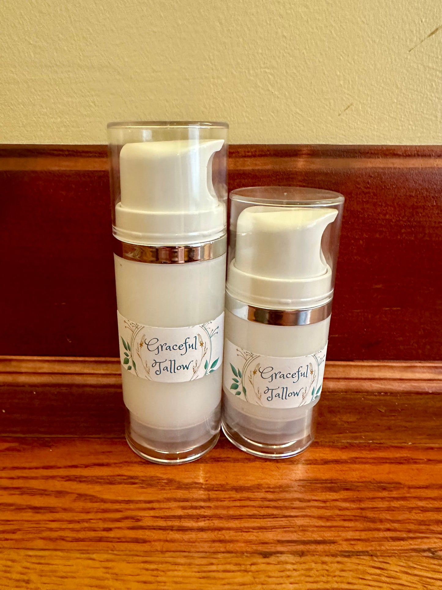 Tallow Pump Lotion Grass fed beef Tallow Face Cream for dry sensitive skin balms for carnivore diet All Natural Skincare nontoxic beauty