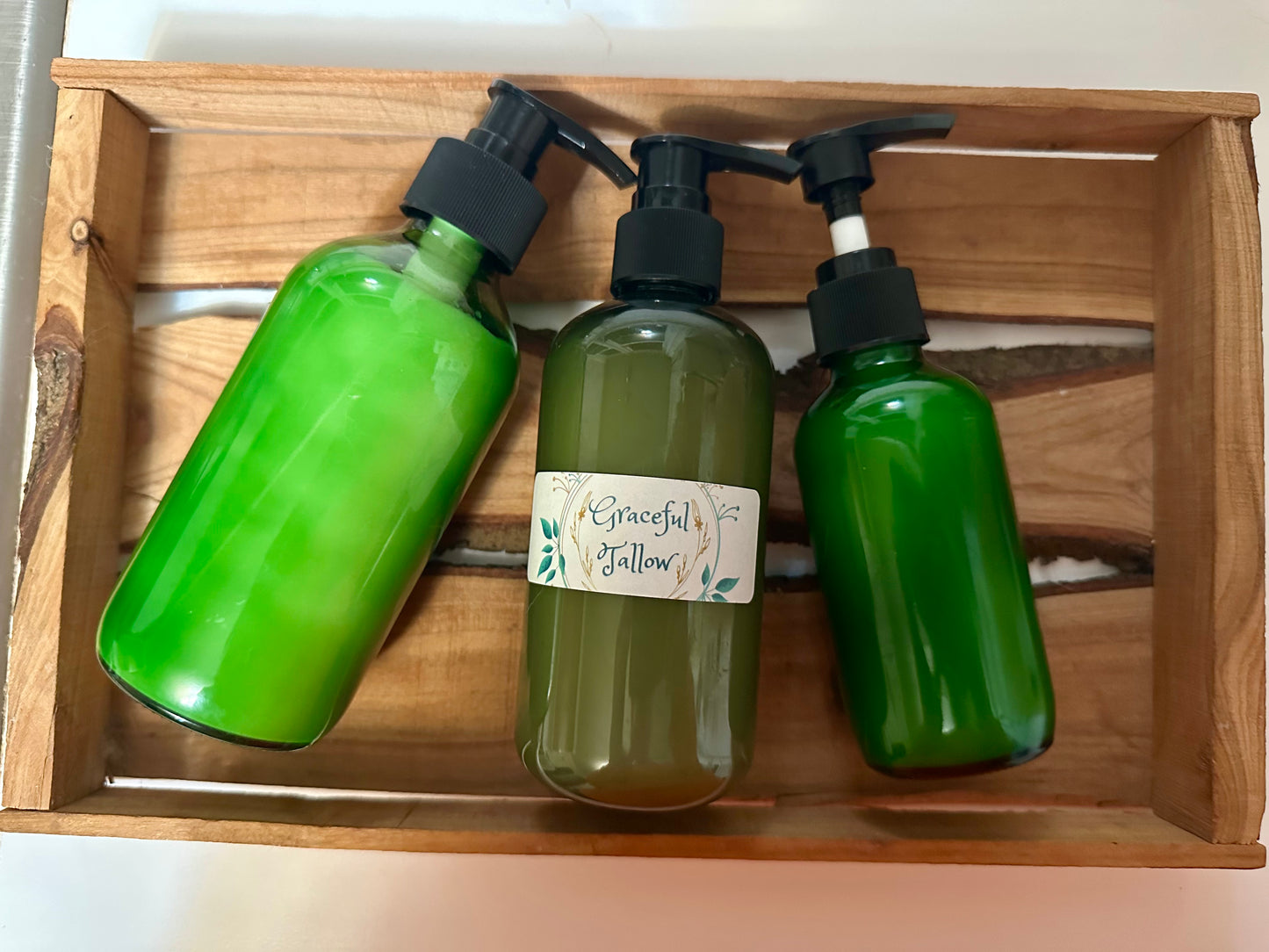 Tallow Pump Lotion in GLASS Grass fed beef Tallow Face Cream for dry sensitive skin balms for carnivore diet All Natural Skincare nontoxic beauty (Copy)