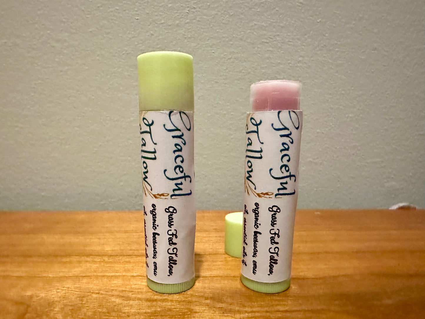 Tallow Lip Balm with Emu Oil & Grass Fed Beef Tallow Pink Lip Balms for Carnivore gift Extra Moisturizing All Natural Skincare for gifts Mom
