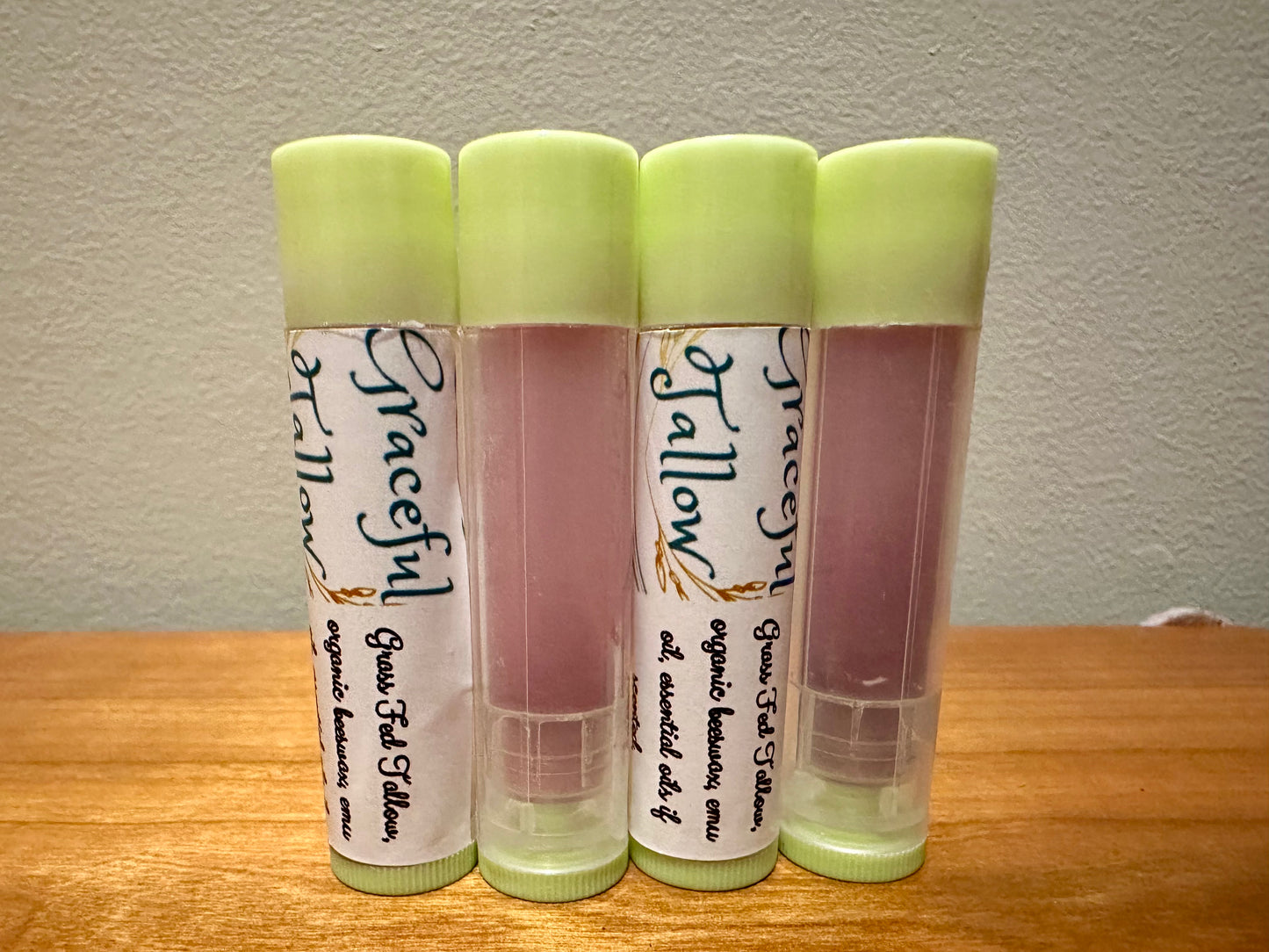 Tallow Lip Balm with Emu Oil & Grass Fed Beef Tallow Pink Lip Balms for Carnivore gift Extra Moisturizing All Natural Skincare for gifts Mom