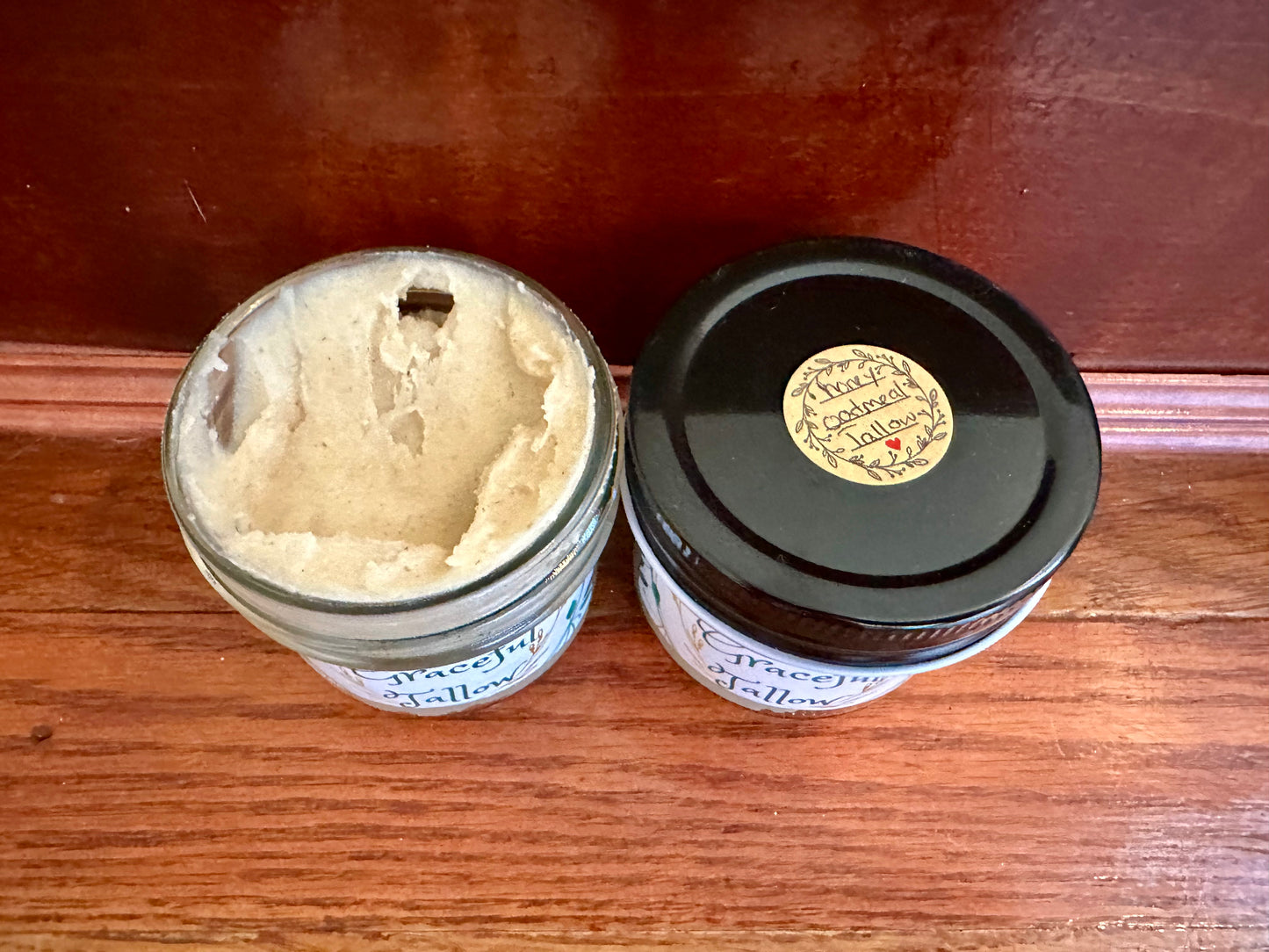 Honey Oatmeal Scrub Raw Honey Hydrating Face Mask Grass Fed Tallow Exfoliating Scrubs Gentle Moisturizing Masks All Natural Skincare for Mom