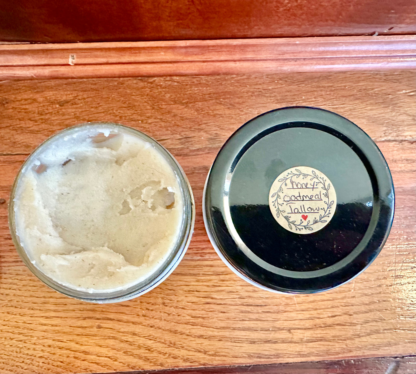 Honey Oatmeal Scrub Raw Honey Hydrating Face Mask Grass Fed Tallow Exfoliating Scrubs Gentle Moisturizing Masks All Natural Skincare for Mom