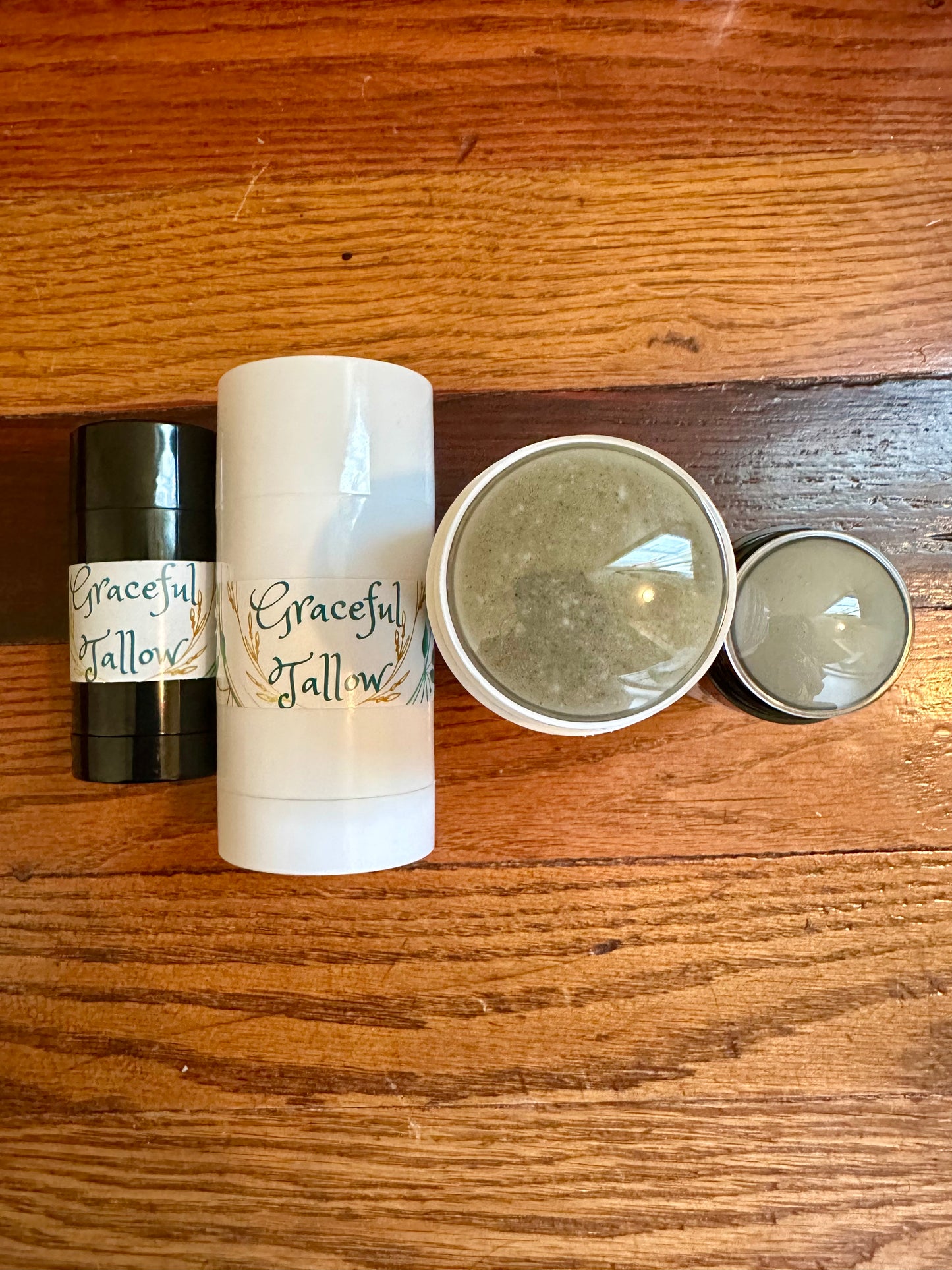 Tallow Deodorant Nontoxic Grass Fed Beef Tallow Deodorants Baking Soda Free Bentonite Clay All Natural Skincare Mom gift Carnivore