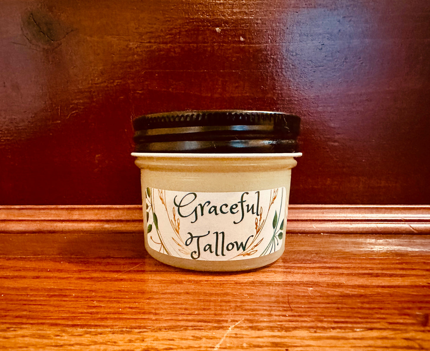Tallow Leave In Conditioner / Deep Conditioning Hair Treatment Non Toxic Grass Fed Tallow Hair Growth Cream with Emu Oil