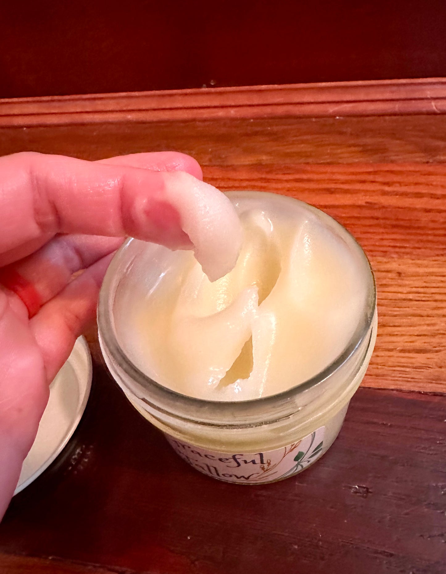 Tallow Leave In Conditioner / Deep Conditioning Hair Treatment Non Toxic Grass Fed Tallow Hair Growth Cream with Emu Oil