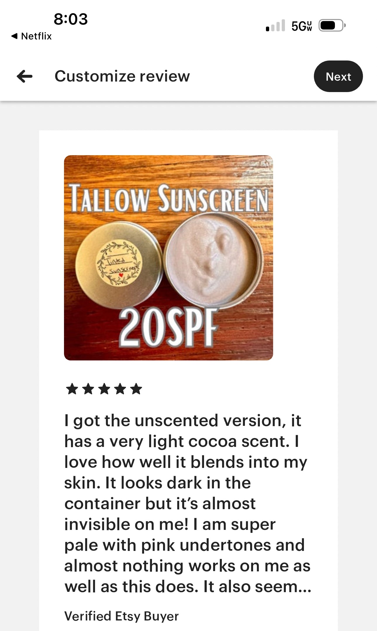 TINTED Tallow Sun Balm Non Toxic Grass Fed Beef Tallow Face & Body Lotion / Eye Cream! Skin care gift for Mom gifts Non-Nano Zinc Oxide
