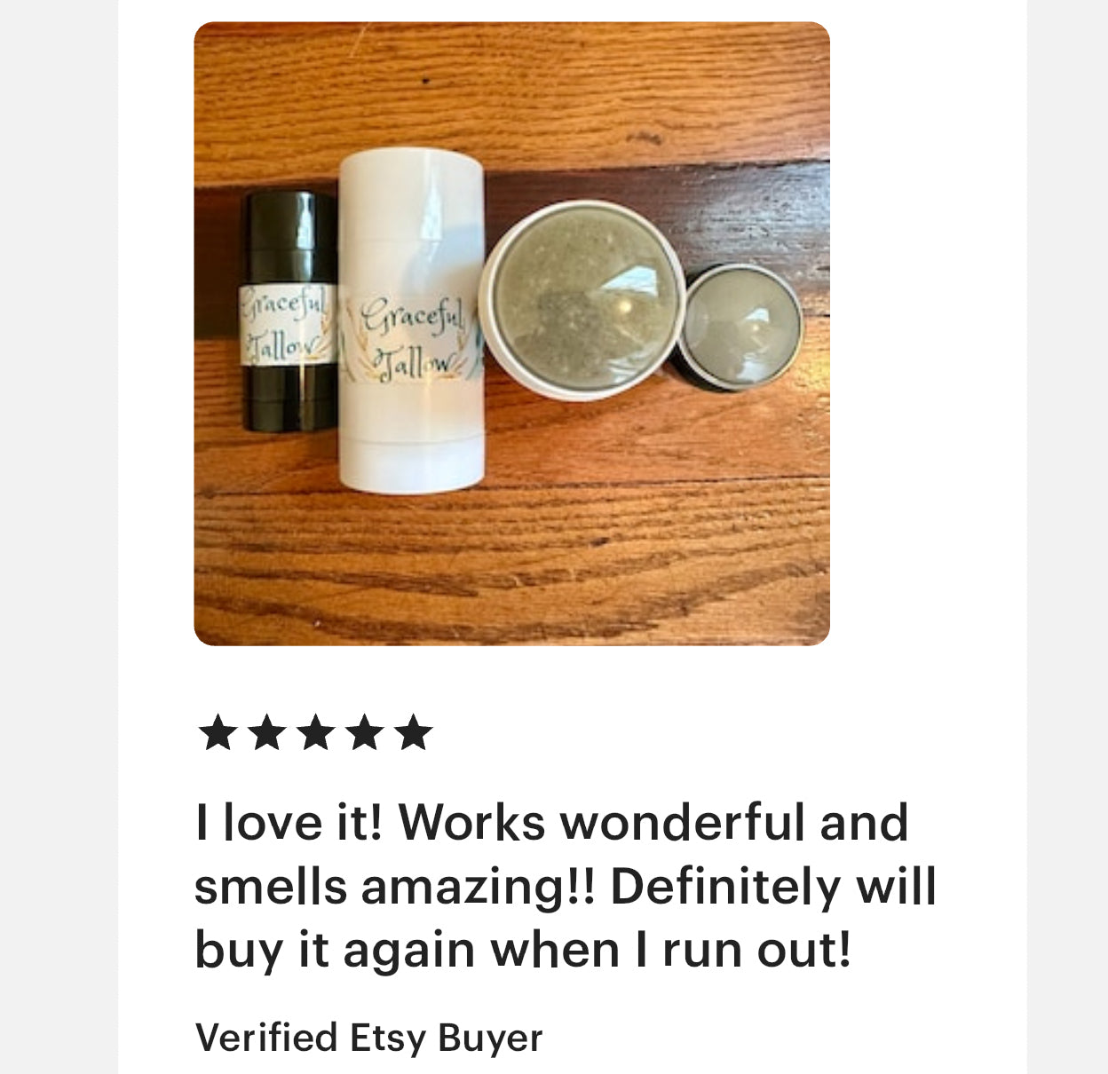 Tallow Deodorant Nontoxic Grass Fed Beef Tallow Deodorants Baking Soda Free Bentonite Clay All Natural Skincare Mom gift Carnivore